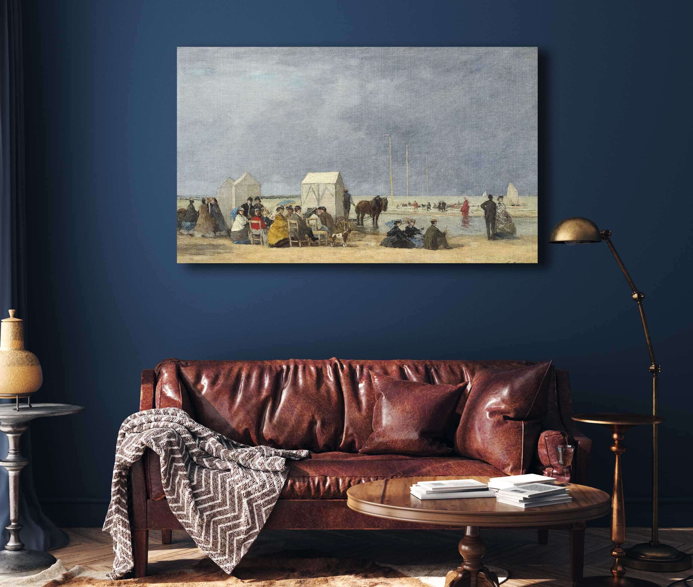 Bathing Time At Deauville by Eugene Boudin - Image 4