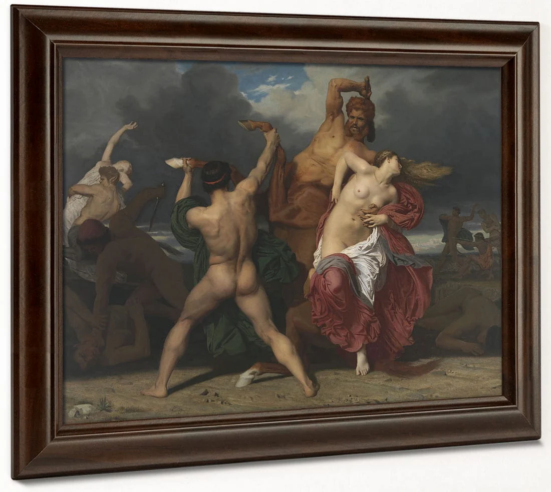 Battle Of The Centaurs And The Lapithae (Bataille Des Centaures Contre Les Lapithes) By William Adolphe Bouguereau - Image 4