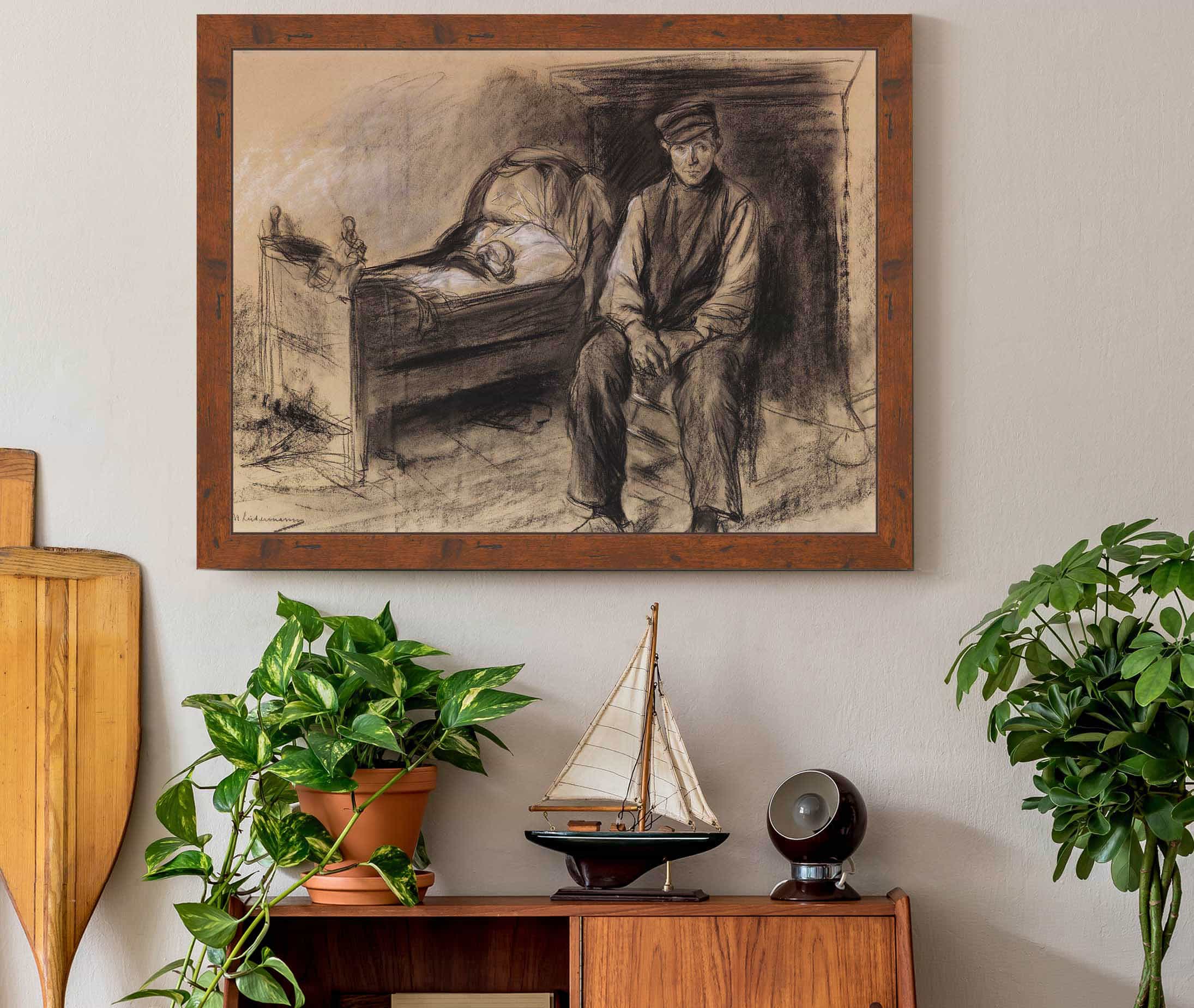 Bauer An Der Wiege Der Witwer by Max Liebermann - Image 3