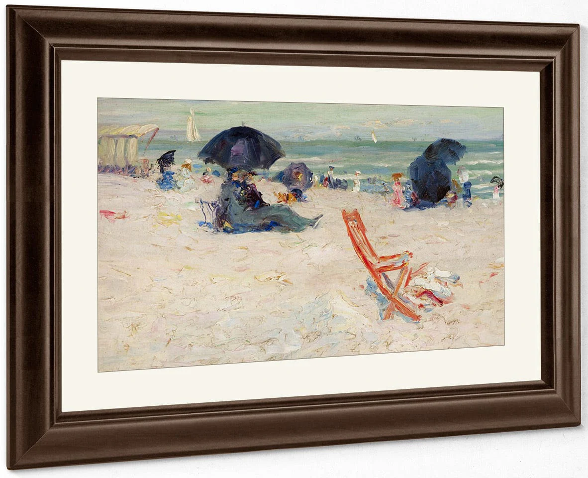 Beach At Atlantic City By Robert Henri - Image 5