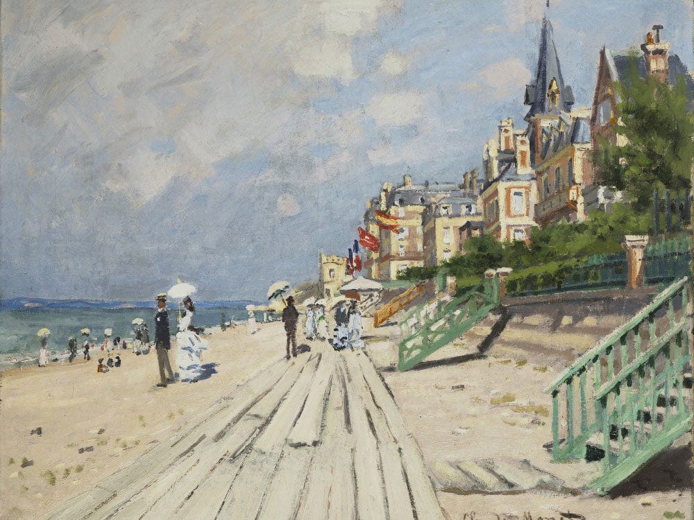 Beach At Trouville By Claude Monet - Image 7