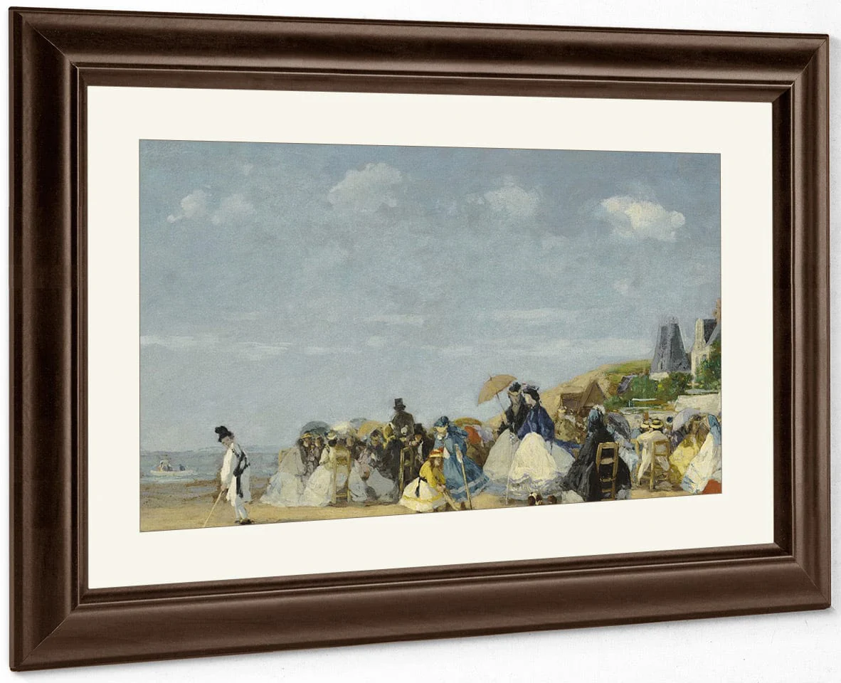 Beach At Trouville By Eugene Boudin - Image 5