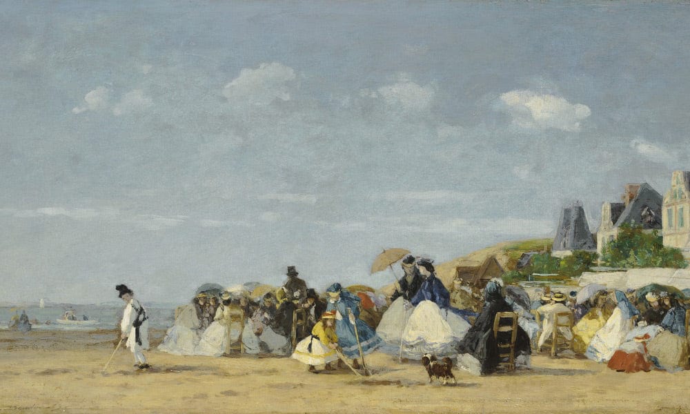 Beach At Trouville By Eugene Boudin - Image 7