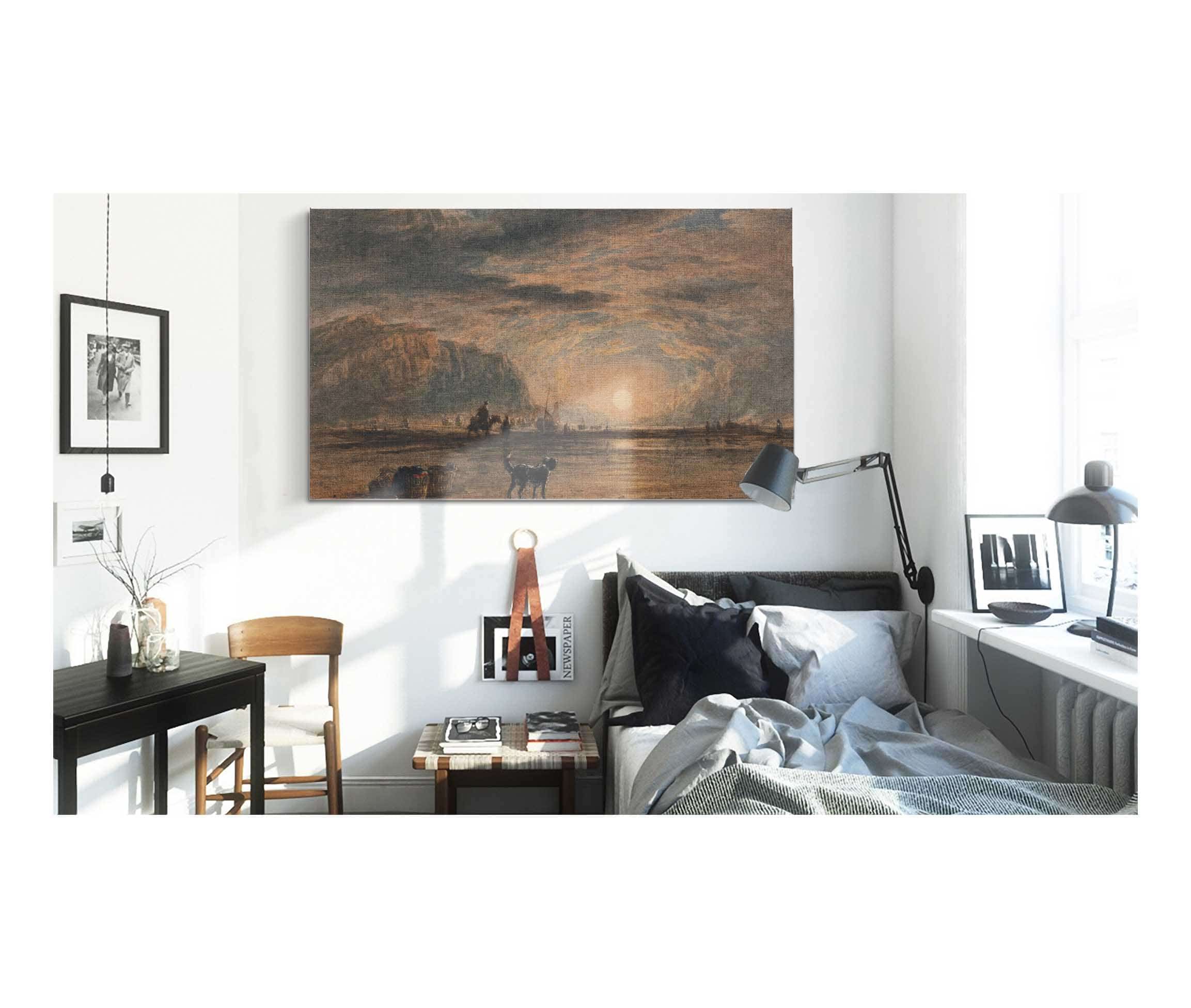 Beach Scene Sunrise by David Cox - Image 3