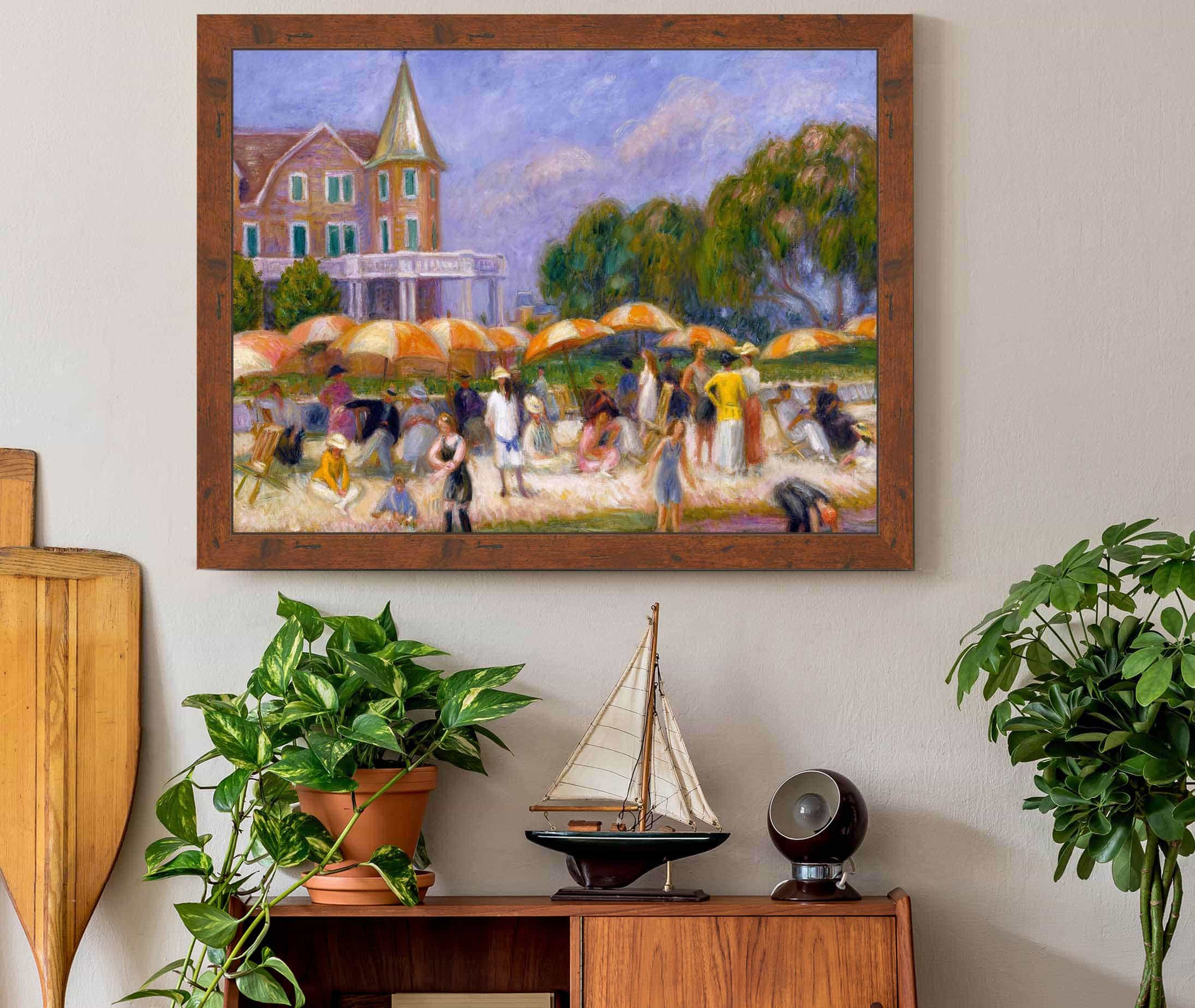 Beach Umbrellas At Blue Point by William James Glackens - Image 3