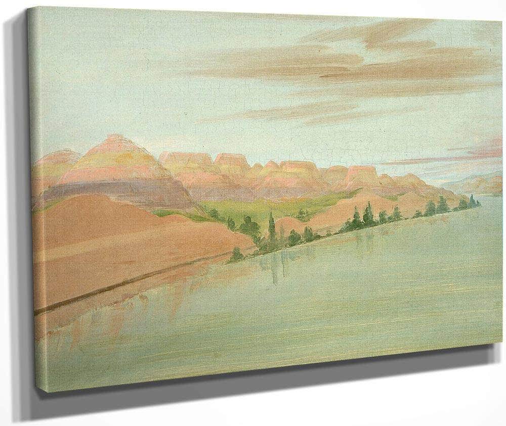 Beautiful Clay Bluffs, 1900 Miles Above St. Louis By George Catlin