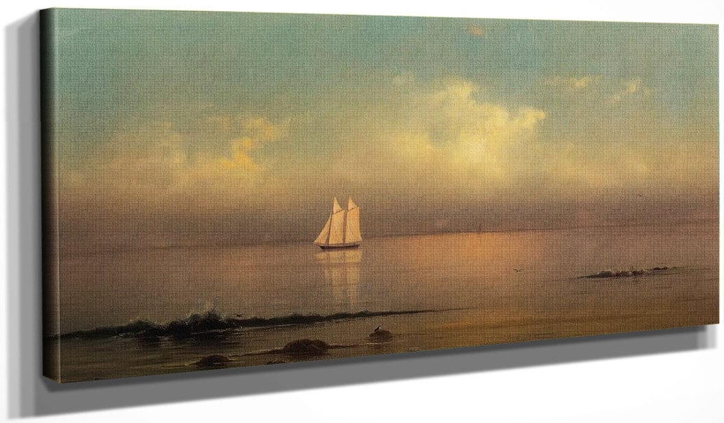 Becalmed Long Island Sound By Martin Johnson Heade - Image 3