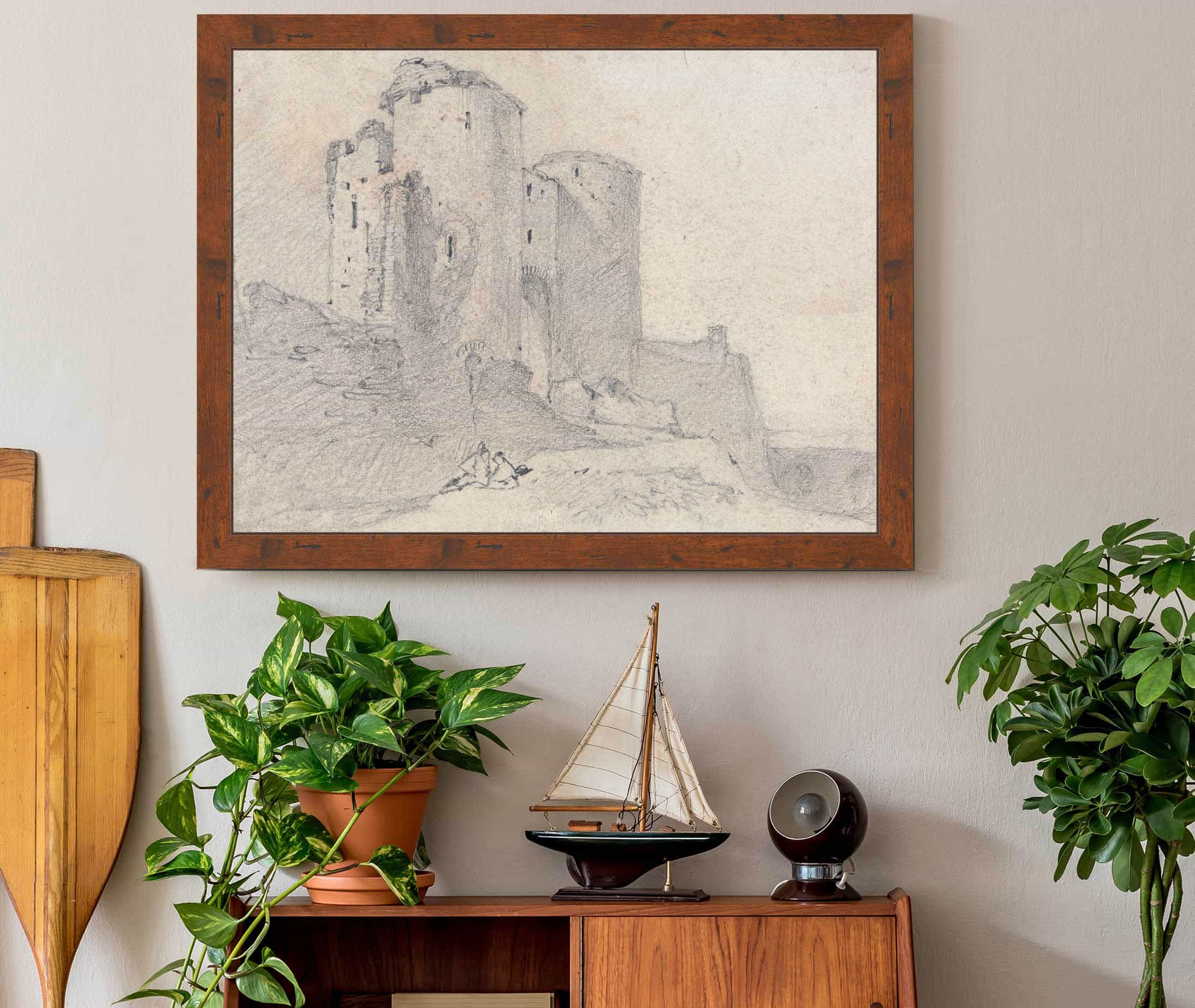 Beeston Castle Cheshire Entrance To The Castle by John Sell Cotman - Image 3