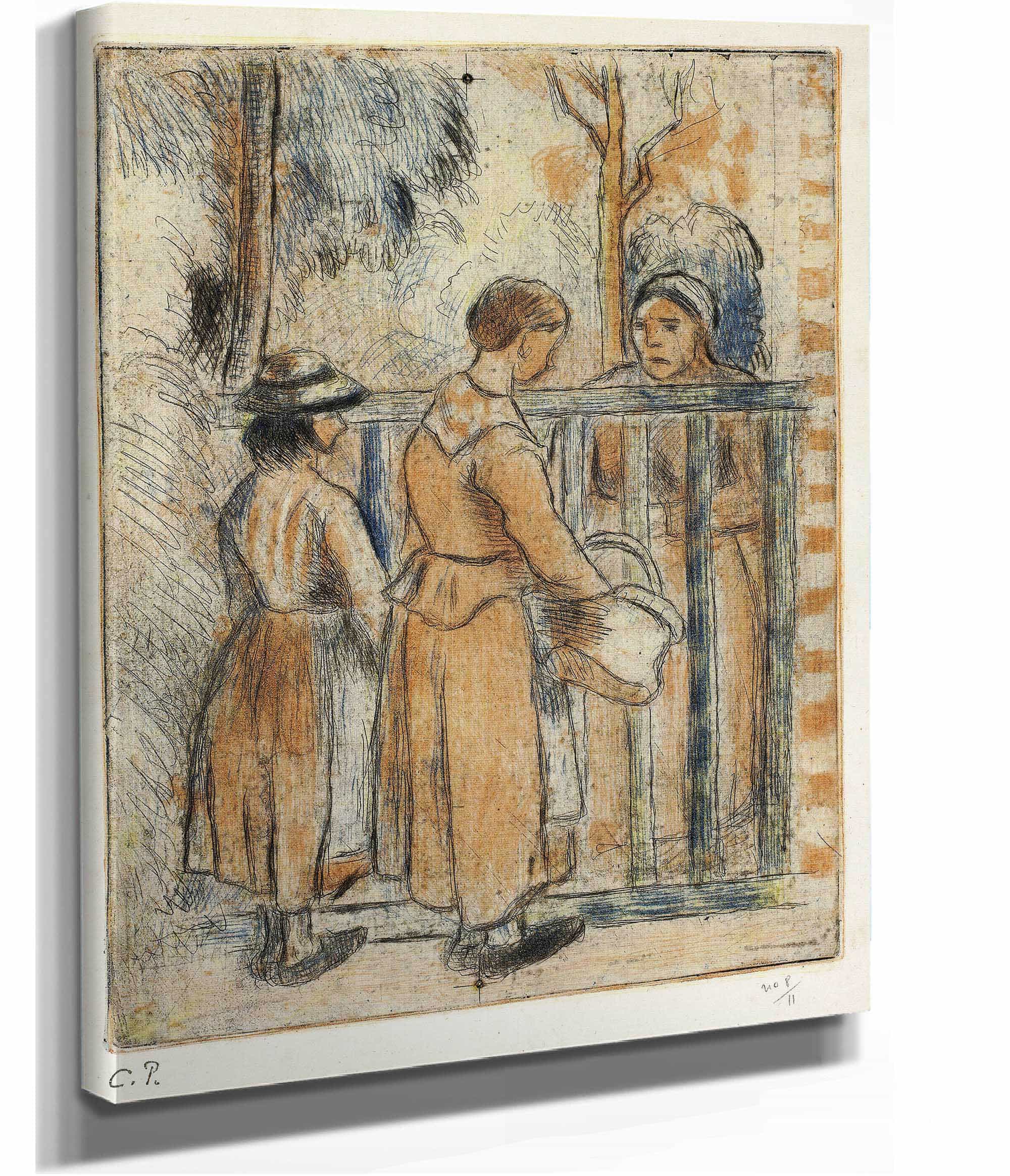 Beggar Women by Camille Pissarro - Image 2