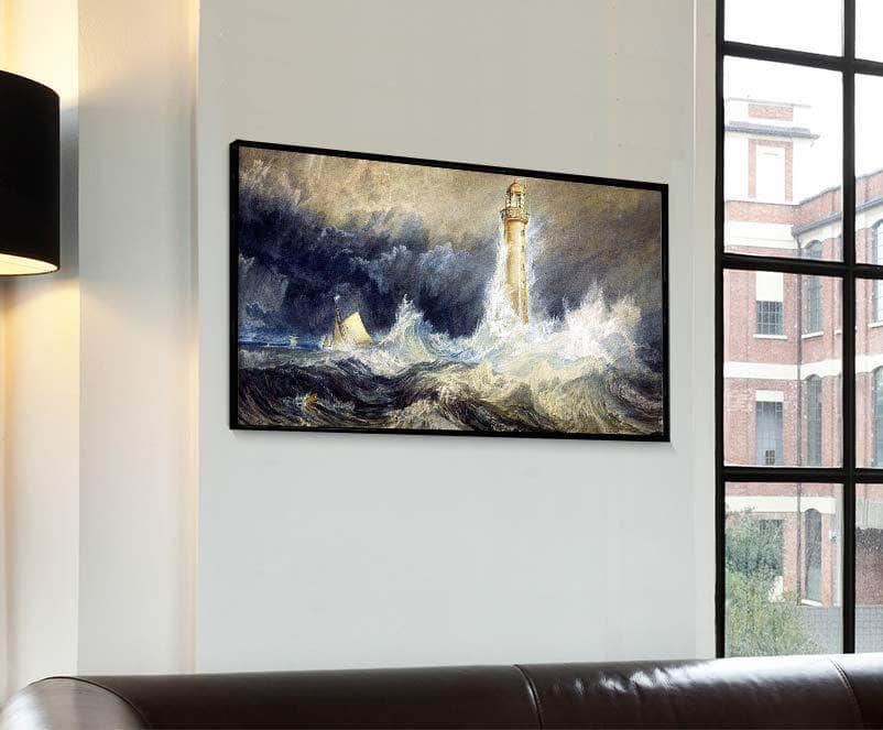 Bell Rock Lighthouse Painting Joseph Mallord William Turner. Canvas Art - Image 4
