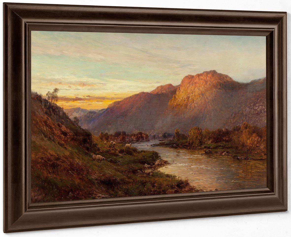 Below The Falls Of Glenfinlas Scotland By Alfred De Breanski - Image 5