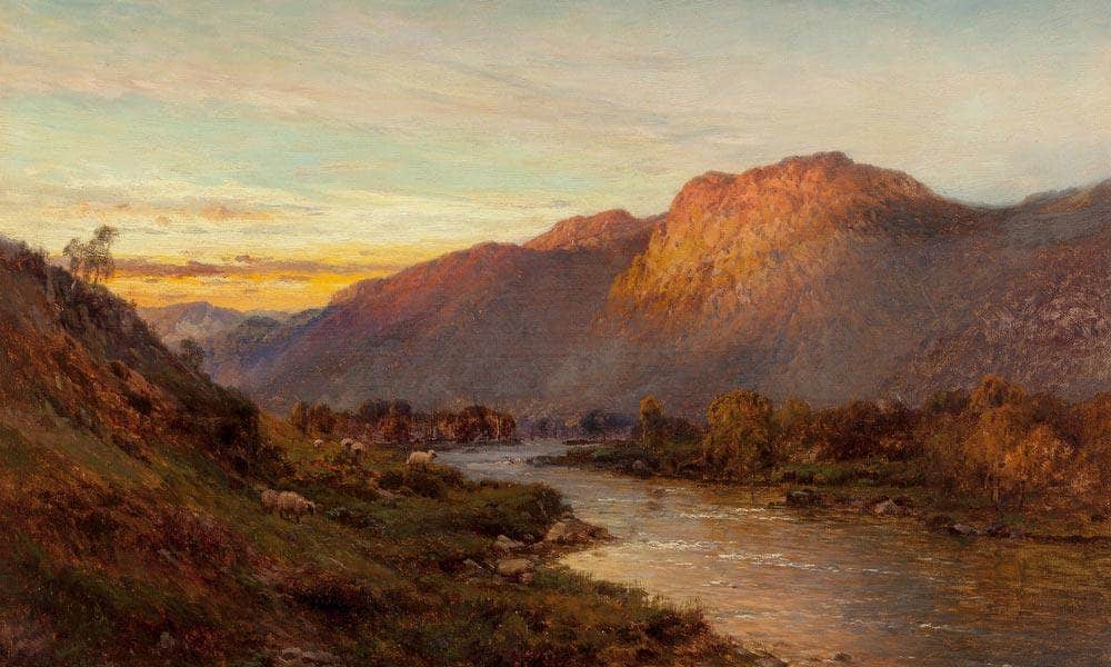 Below The Falls Of Glenfinlas Scotland By Alfred De Breanski - Image 6