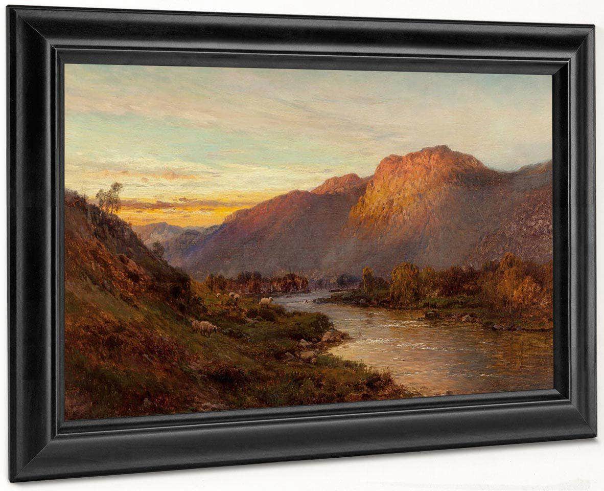 Below The Falls Of Glenfinlas Scotland By Alfred De Breanski - Image 7