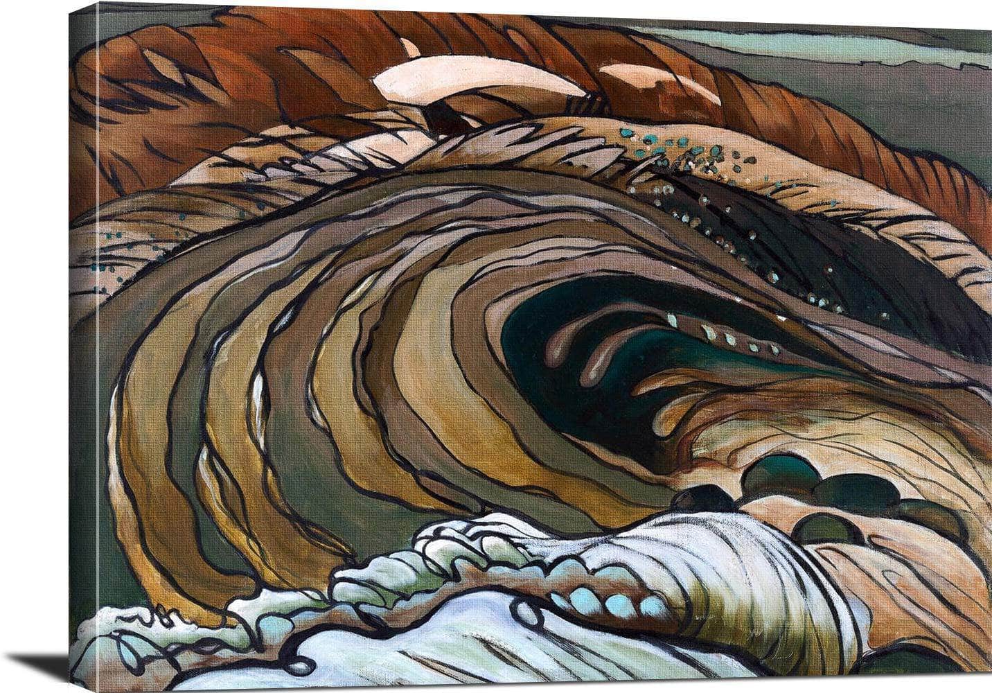 Below The Flood Gates Huntington Harbor Painting Arthur Dove Canvas Art - Image 3