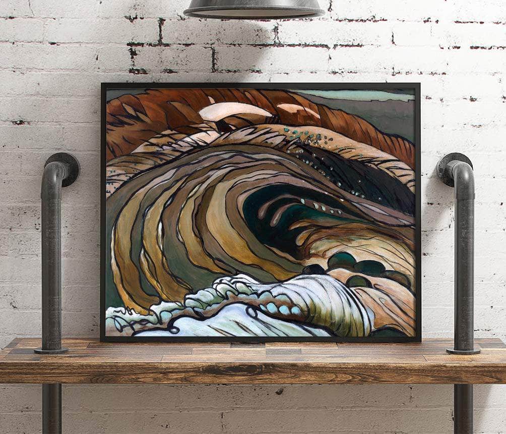 Below The Flood Gates Huntington Harbor Painting Arthur Dove Canvas Art - Image 4