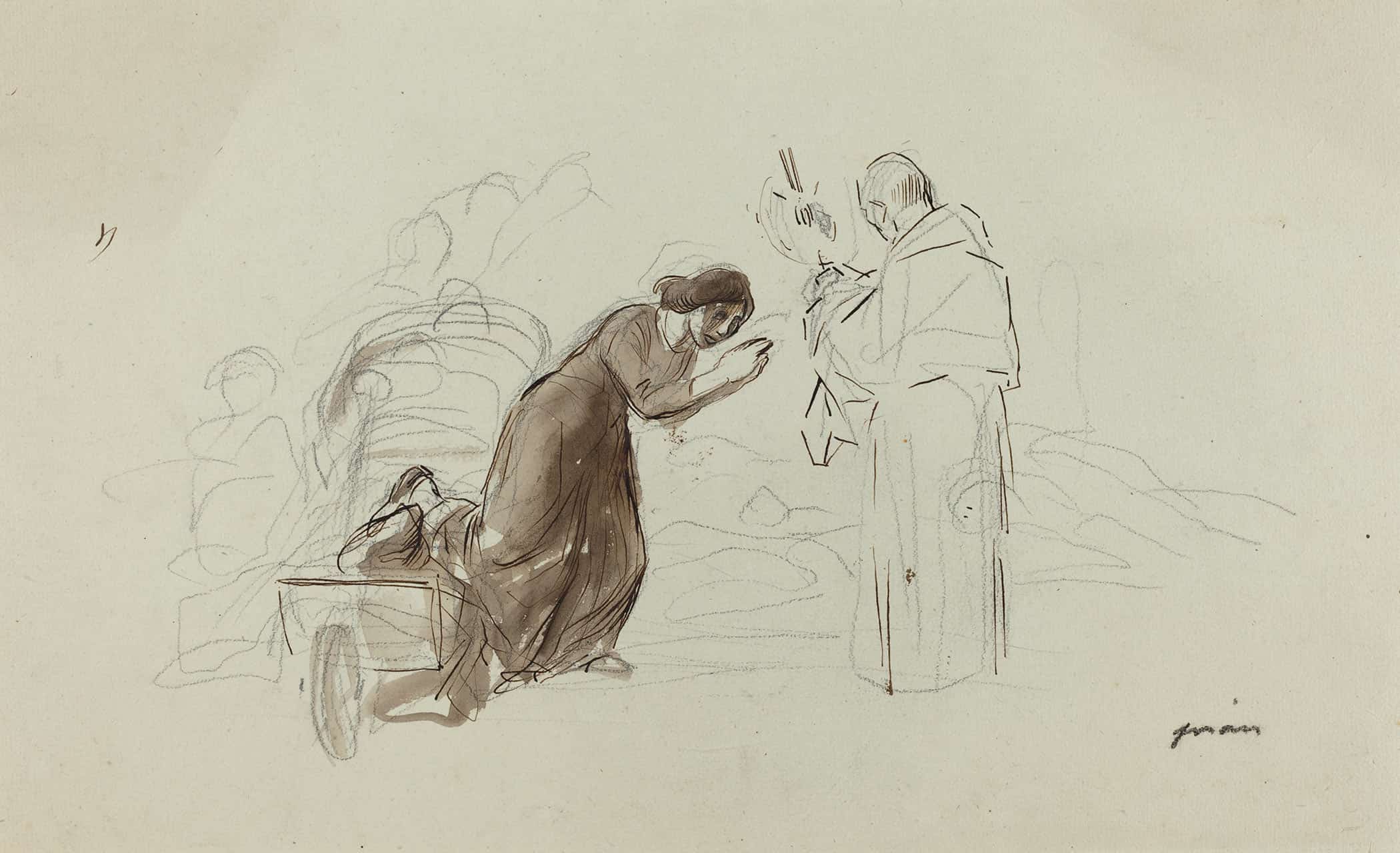 Benediction A Lourdes by Jean Louis Forain - Image 2