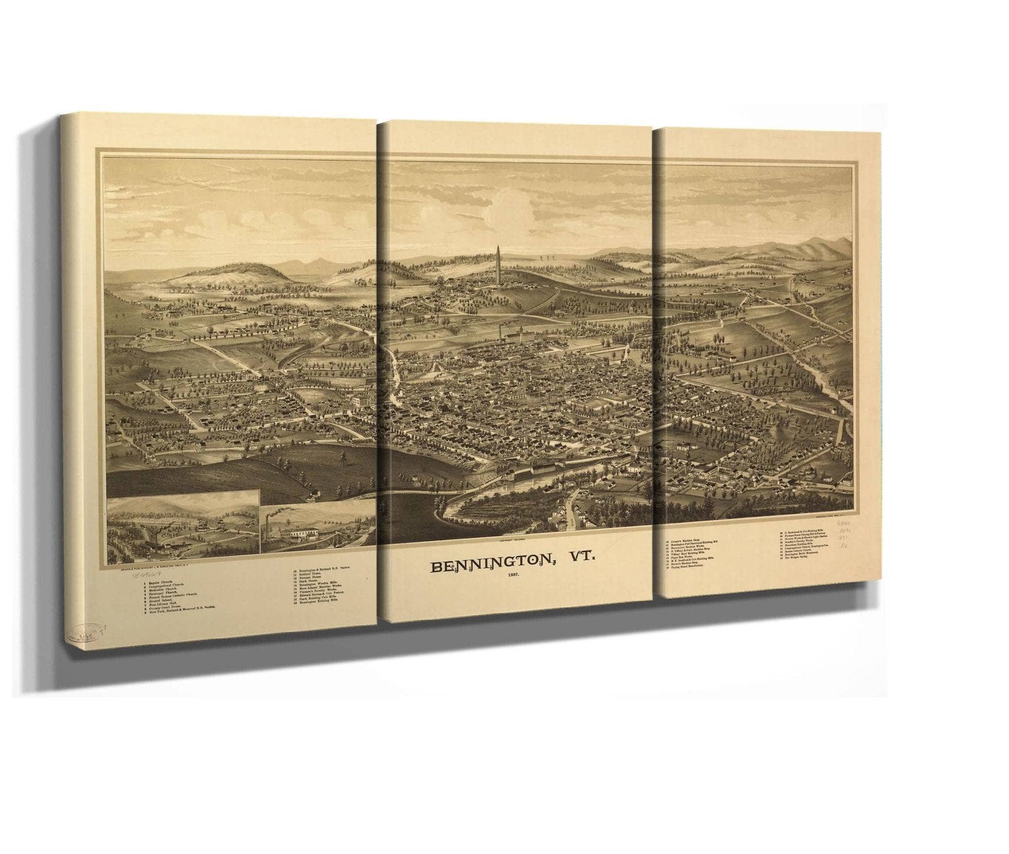 Bennington Vt 1887 State Of Vermont - Image 3
