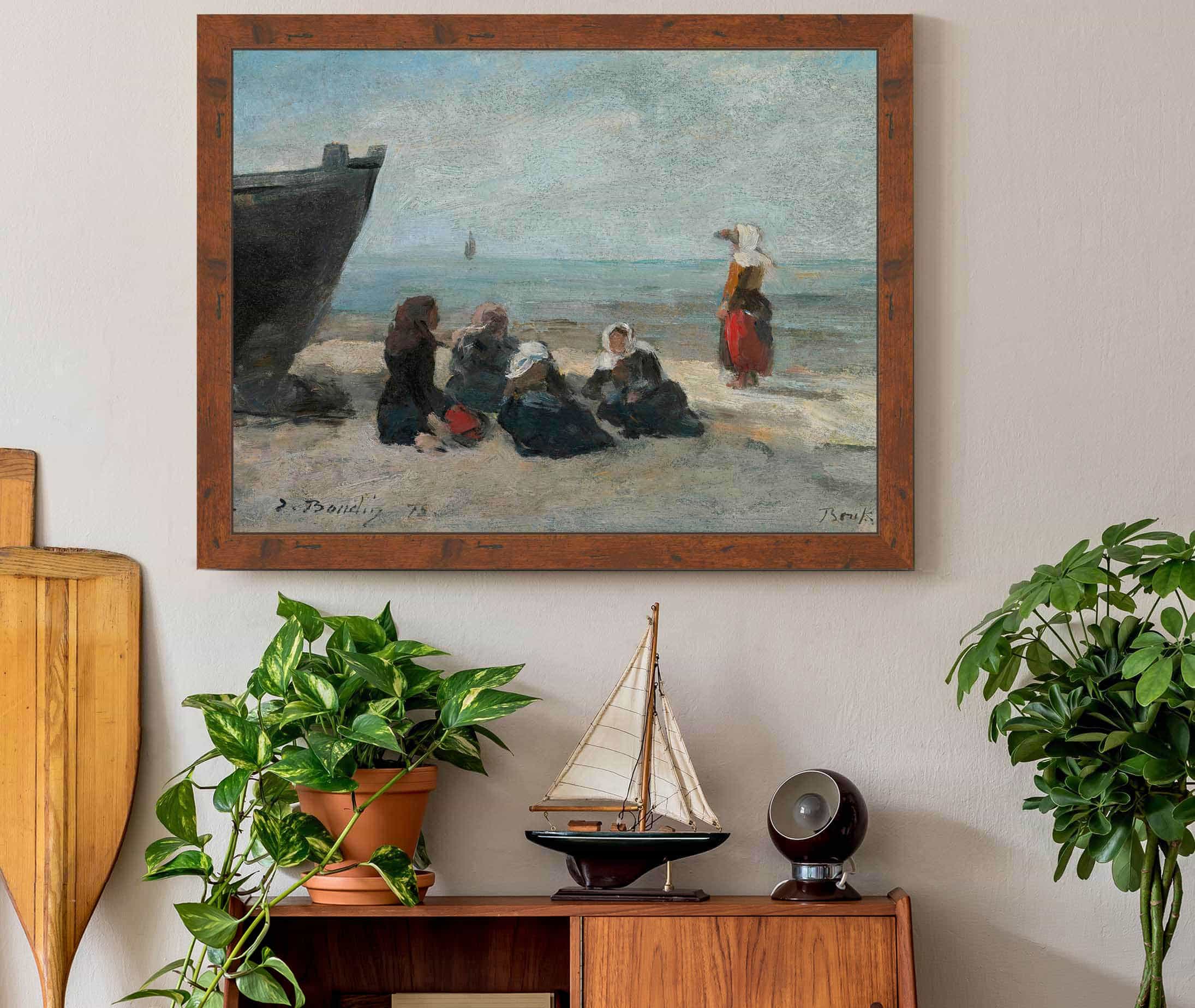 Berck Pecheuses Guettant Le Retour Des Barques by Eugene Boudin - Image 3
