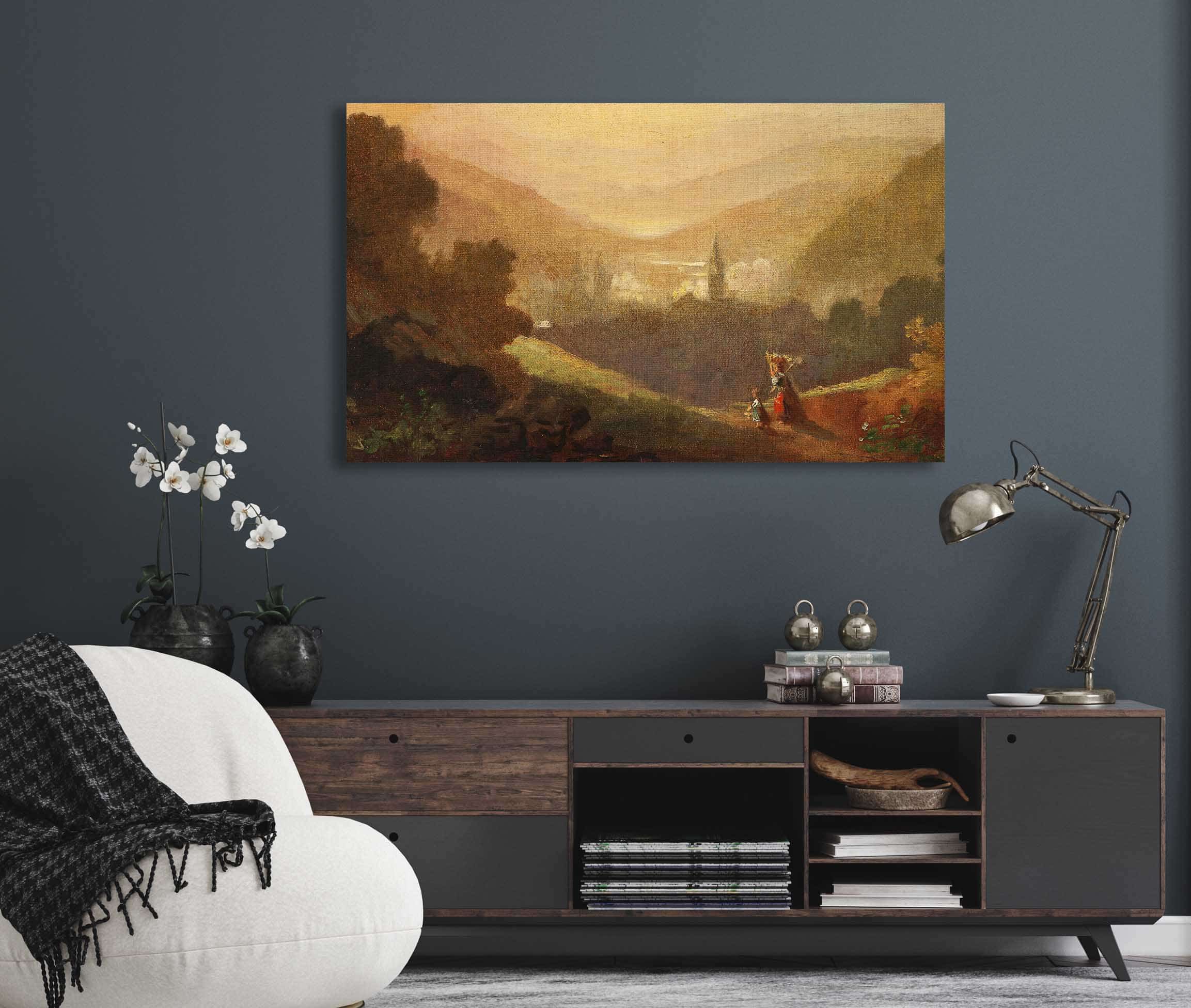 Berglandschaft Mit Sennerin Und Kind by Carl Spitzweg - Image 5