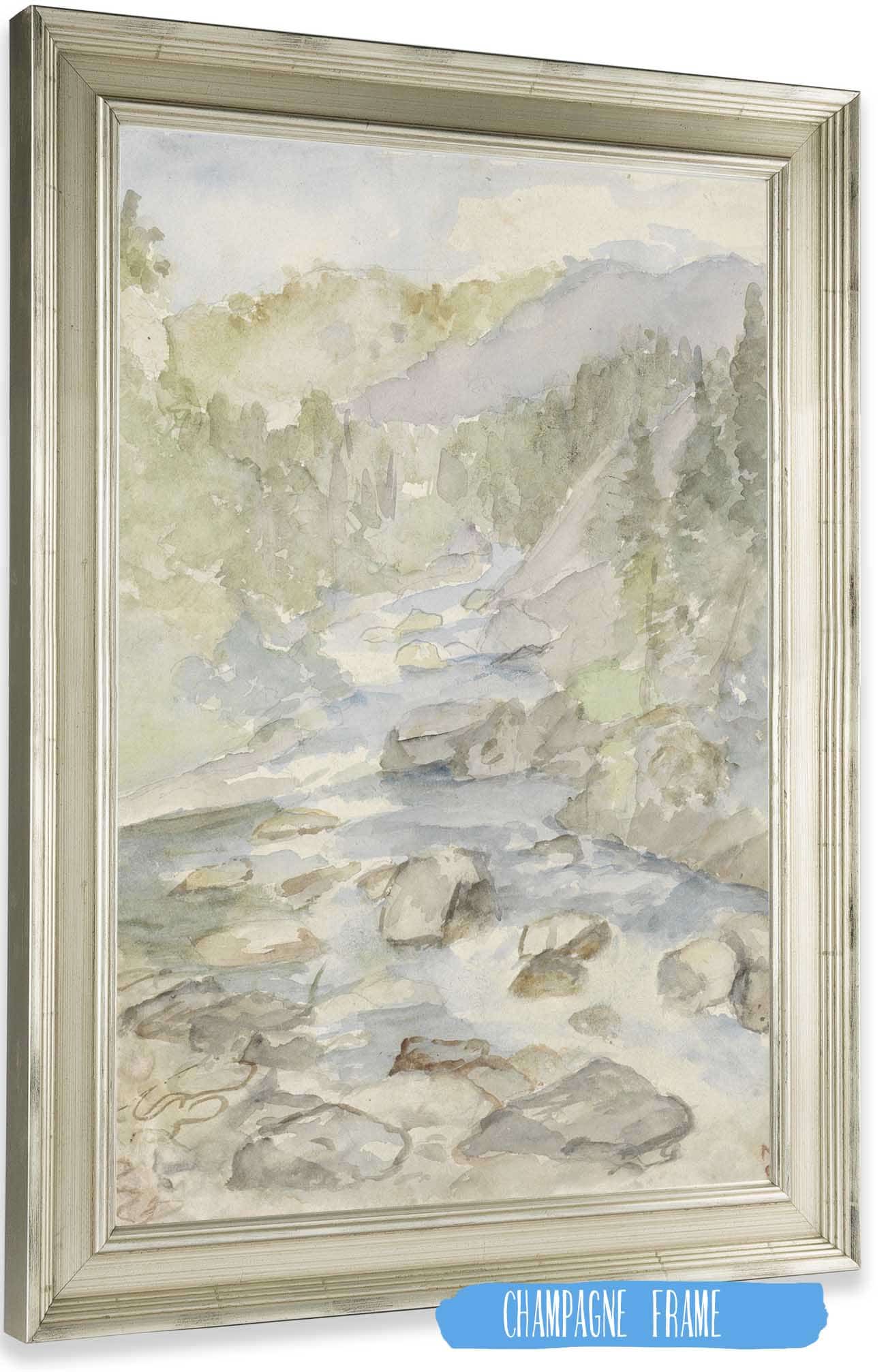 Berglandschap Met Beek  by Jozef Israels
