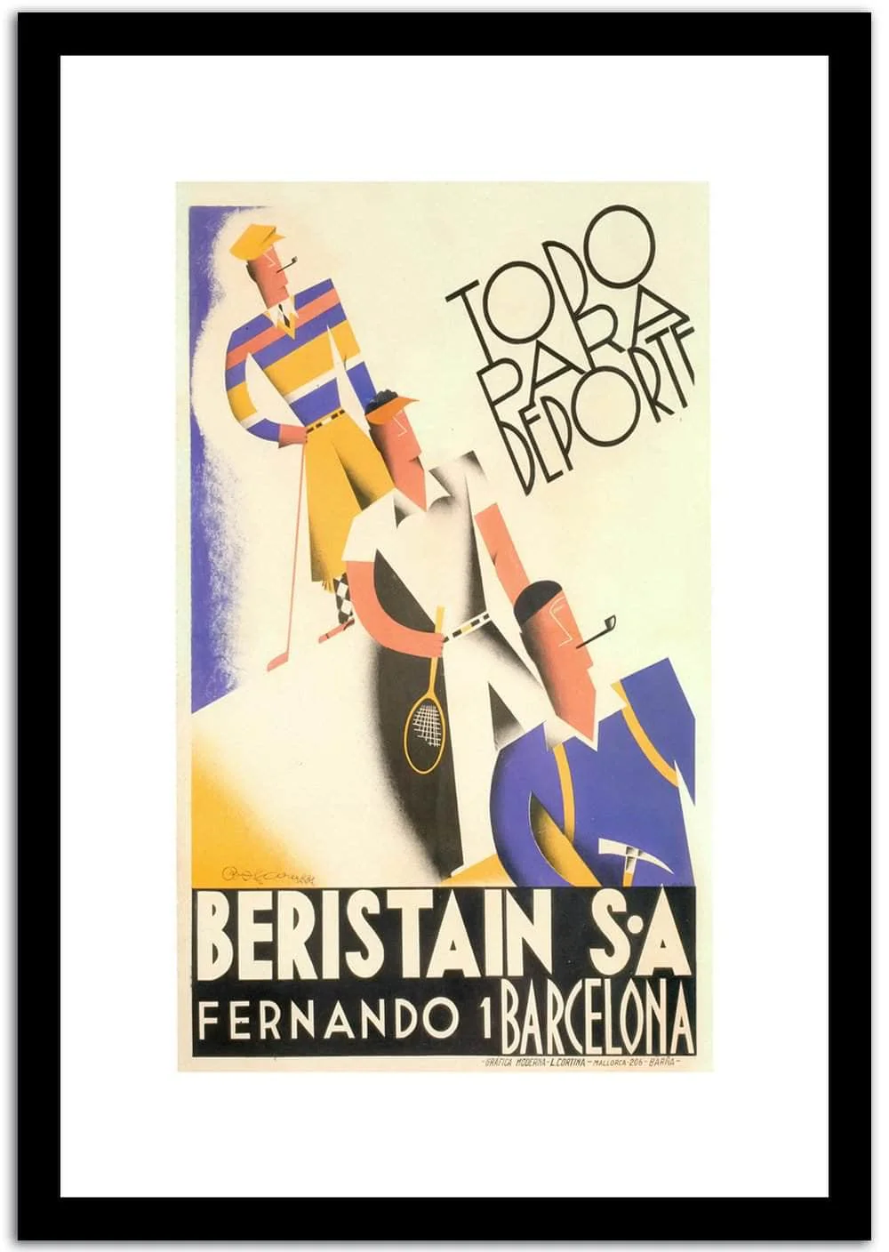 Beristain  Vintage Posterc