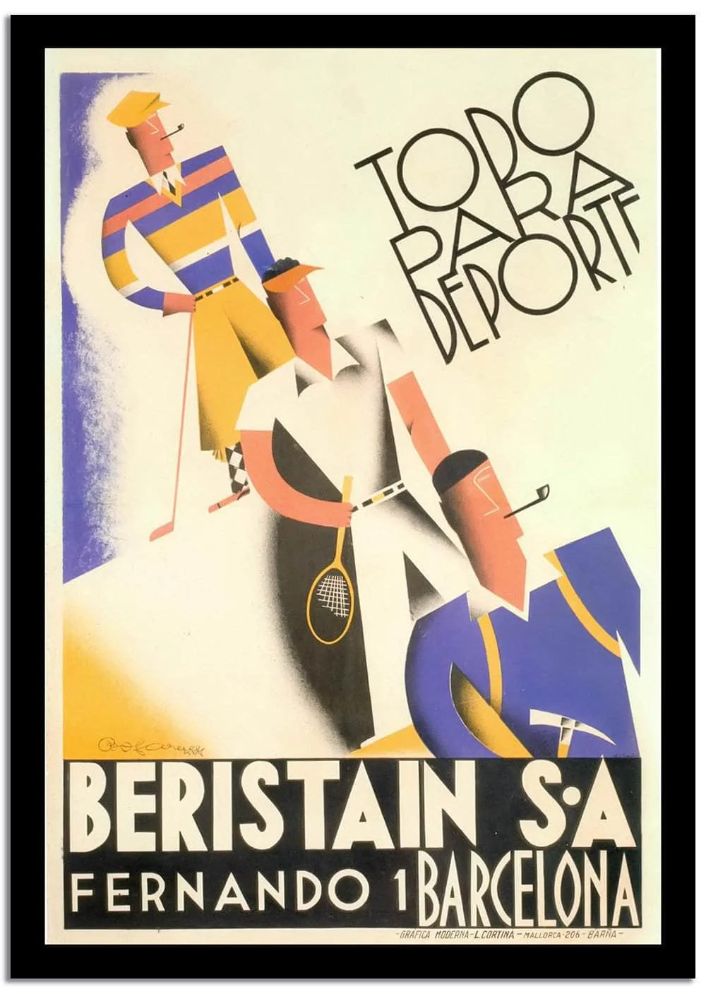 Beristain  Vintage Posterc - Image 2