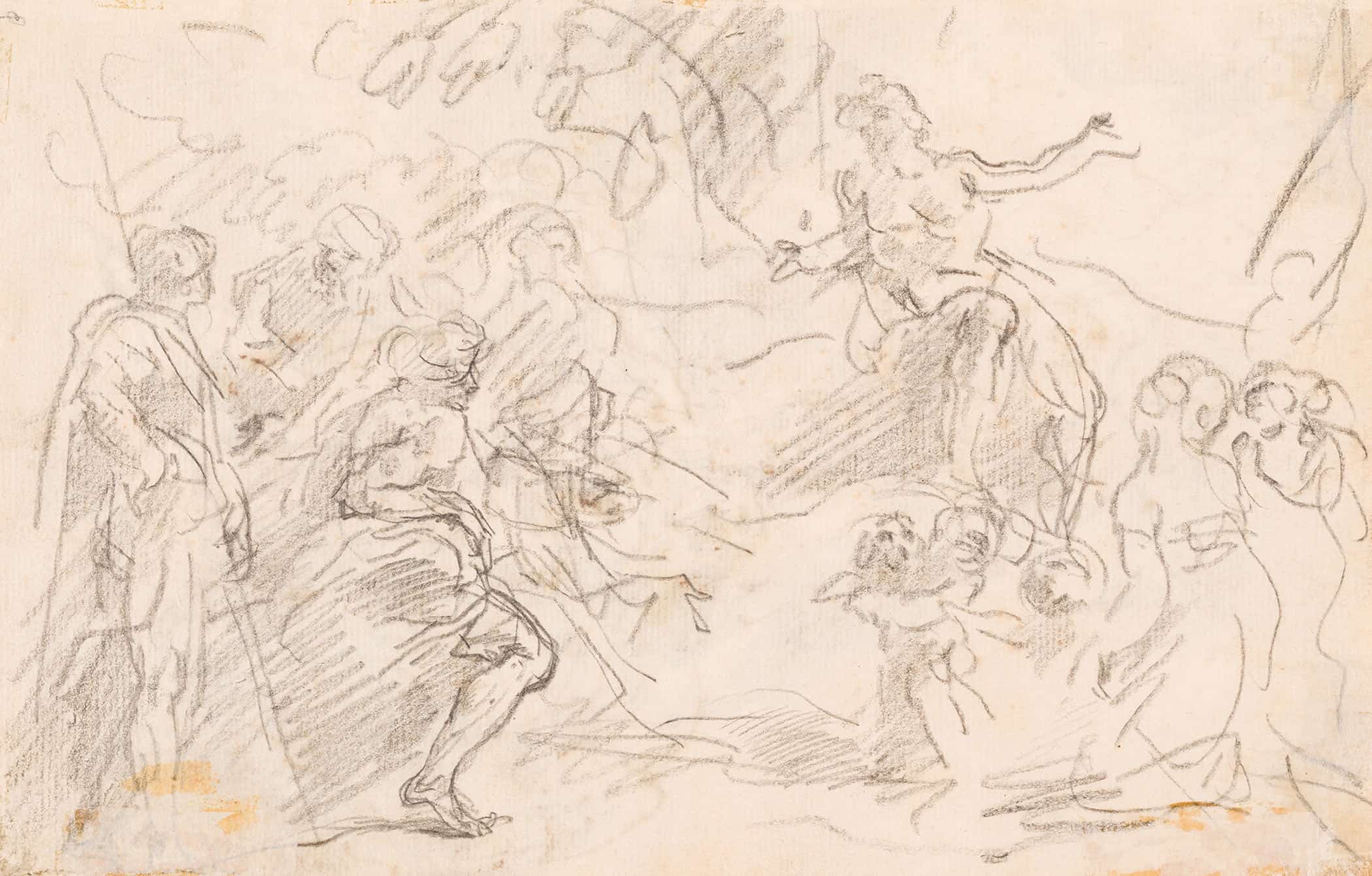 Biblical Scene Verso by Sebastiano Ricci - Image 2
