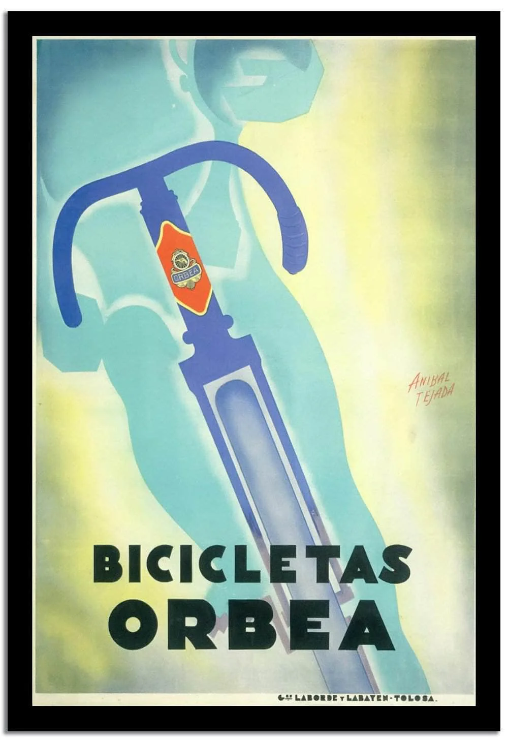 Bicicletas Orbea Art Deco Poster - Image 2