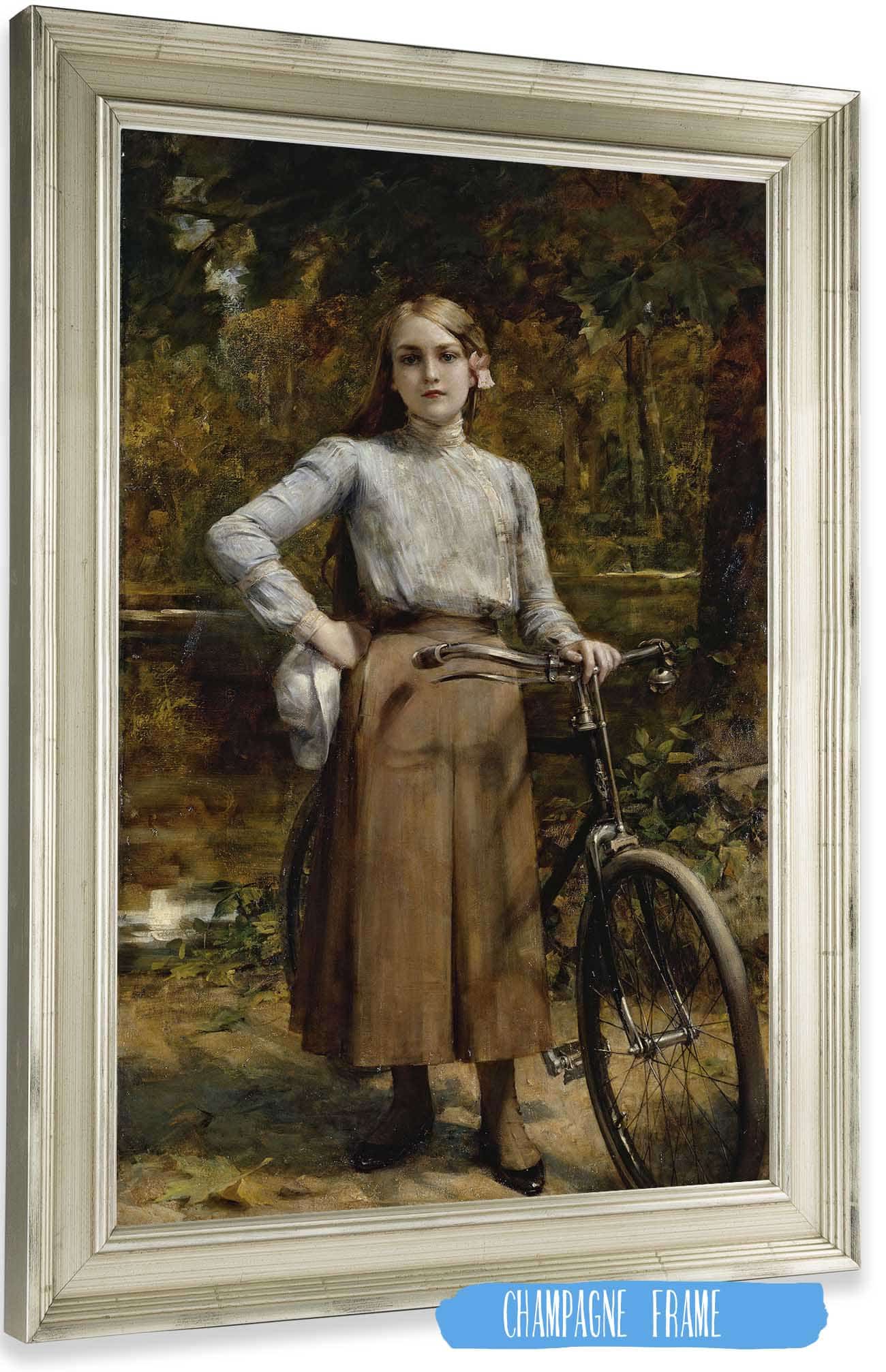 Bicyclette Au Vesinet by Leon Francois Comerre