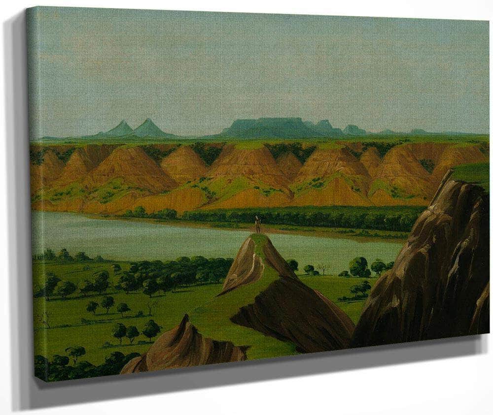 Big Bend On The Upper Missouri, 1900 Miles Above St. Louis By George Catlin