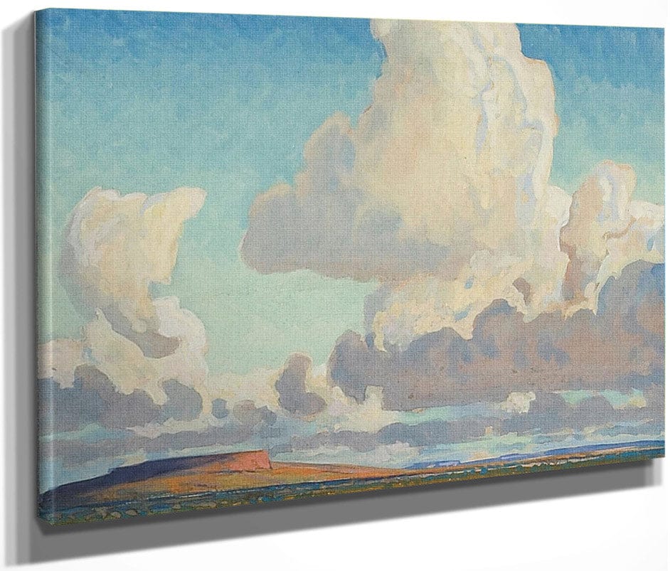 Big Clouds Over The Mesa 1925 By Maynard Dixon