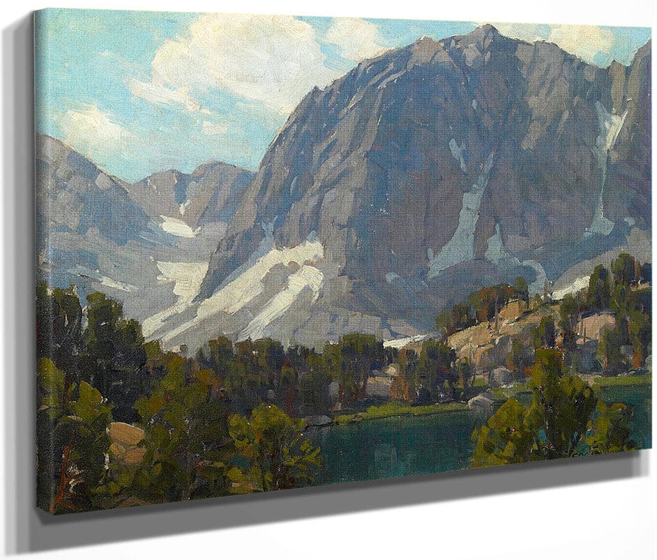 Big Pine Lake (First Lake, Inyo County) By Edgar Payne