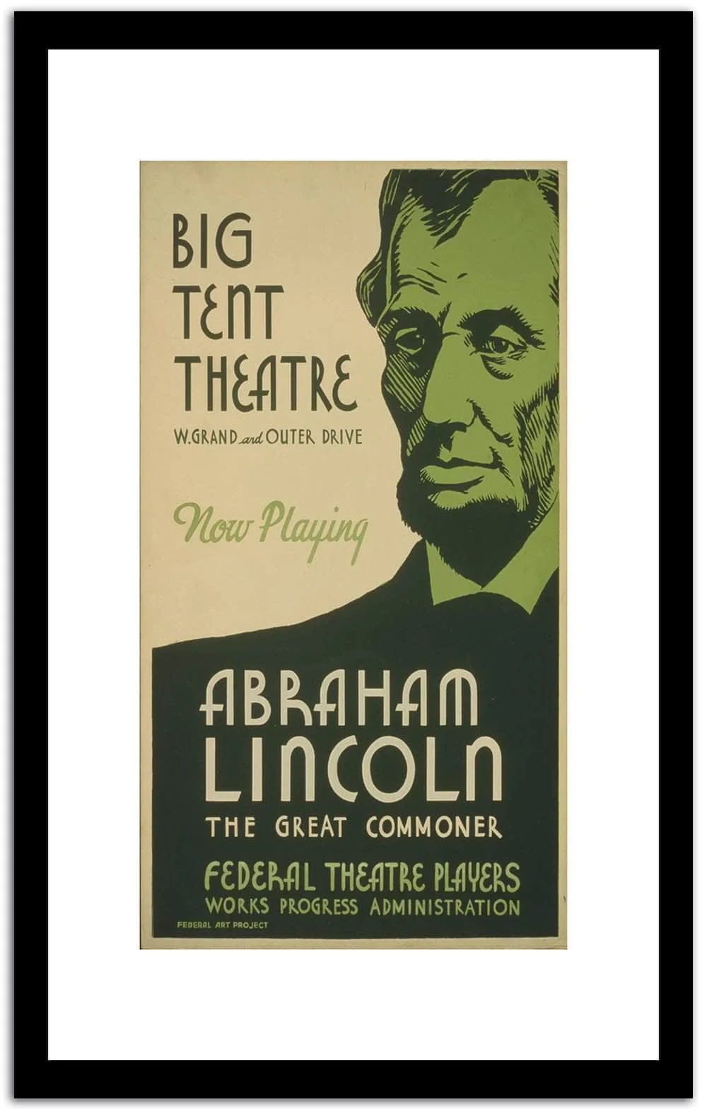 Big Tent Theatre Vintage Poster