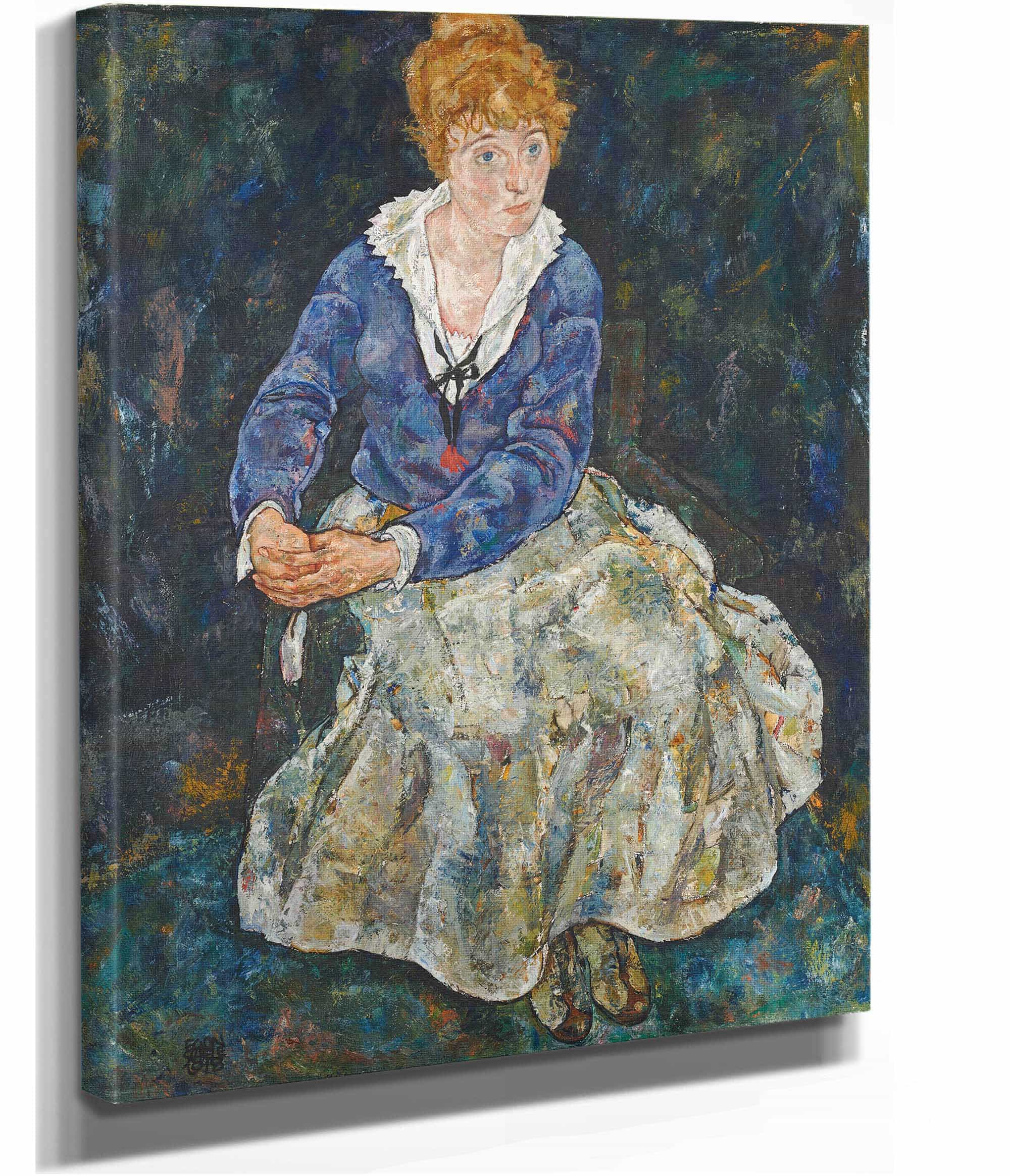 Bildnis Der Frau Des Kunstlers Edith Schiele by Egon Schiele - Image 2