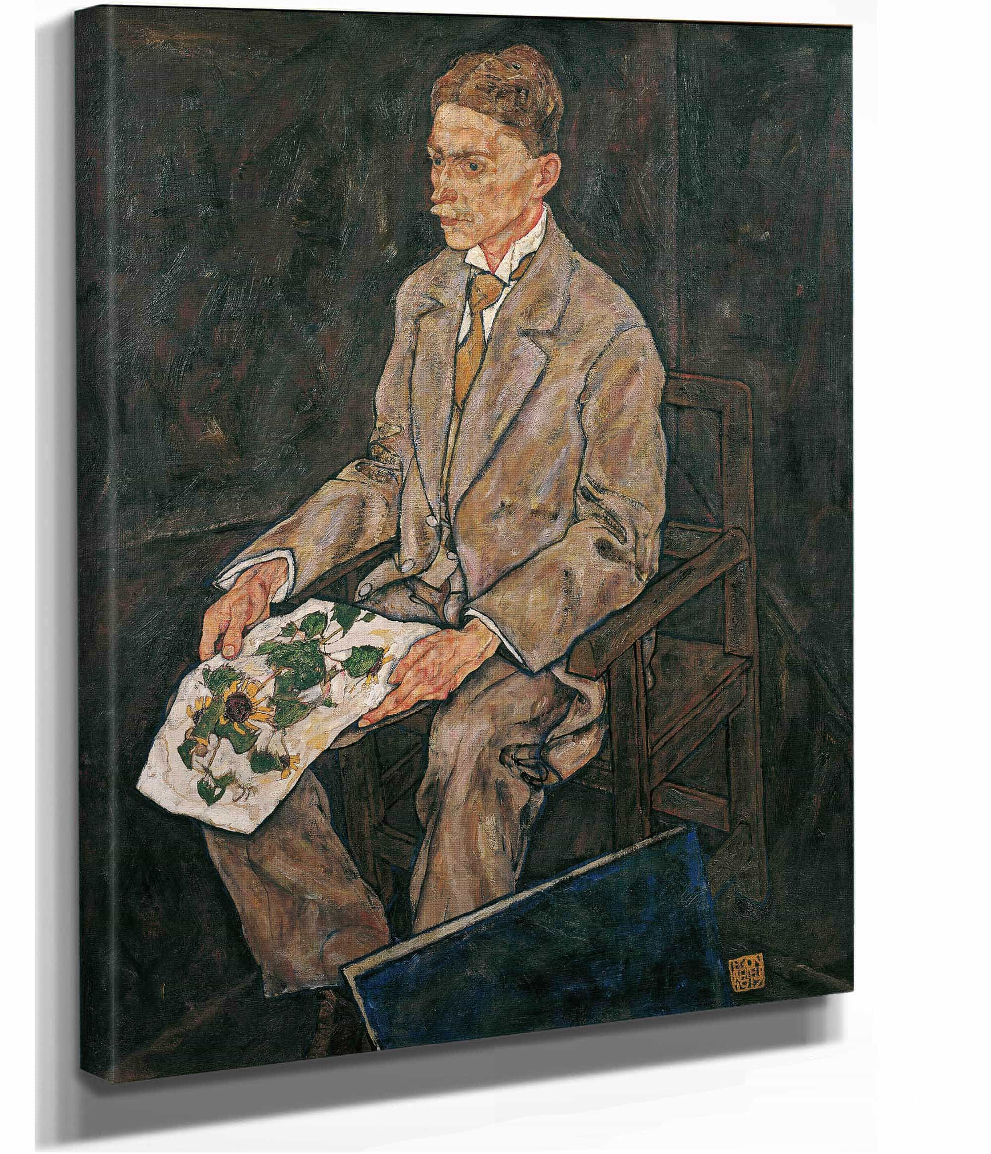Bildnis Dr Franz Martin Haberditzl by Egon Schiele - Image 2