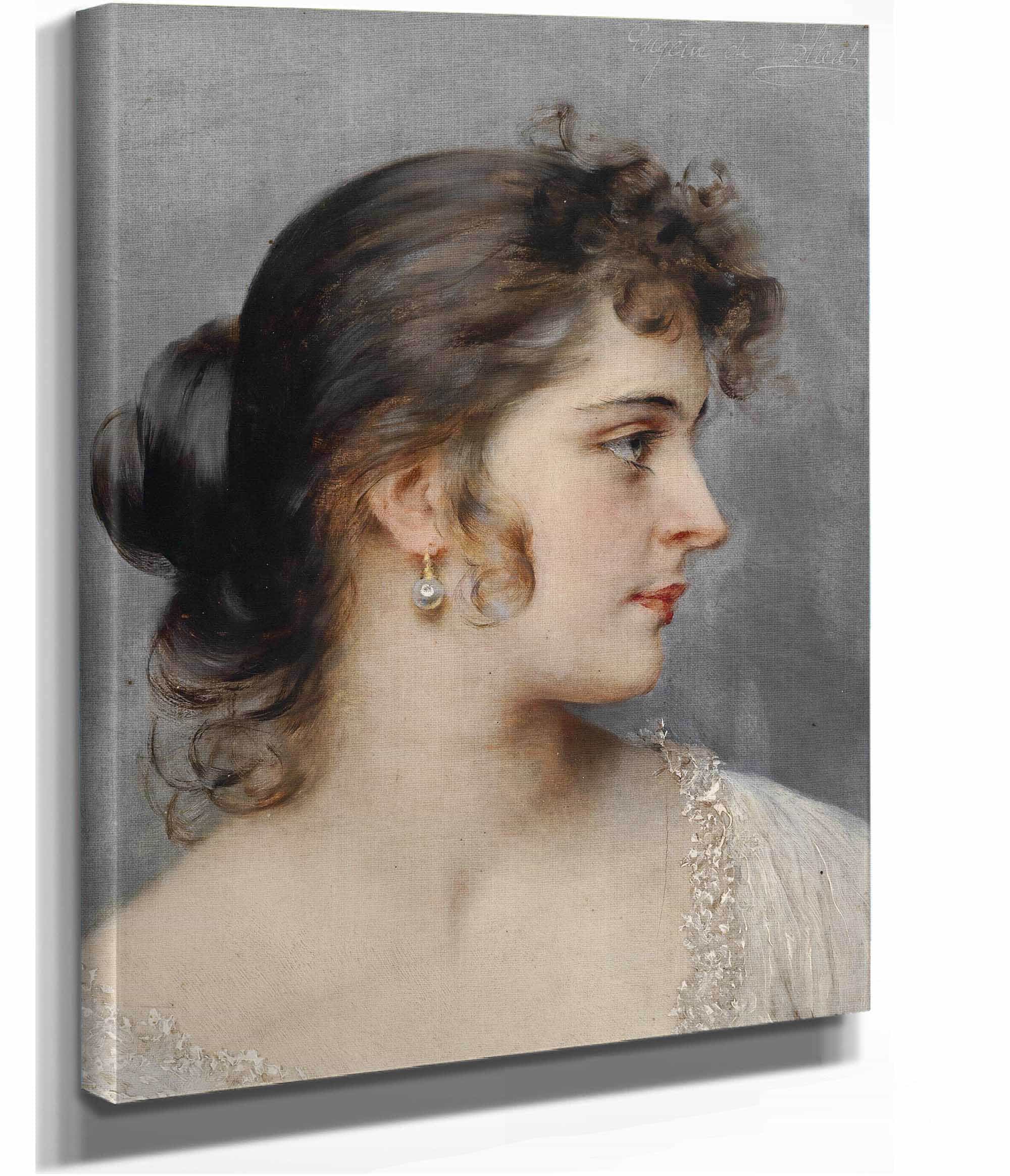 Bildnis Einer Dame by Eugen Von Blaas - Image 2