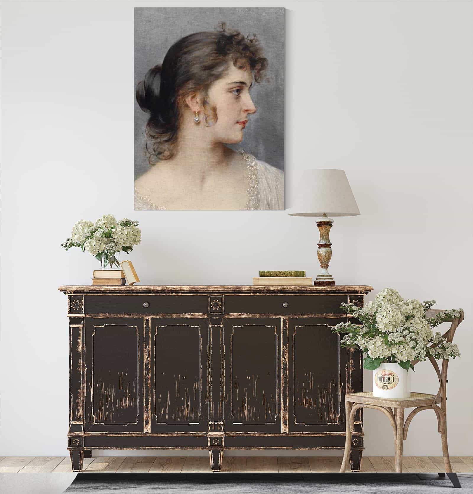 Bildnis Einer Dame by Eugen Von Blaas - Image 4