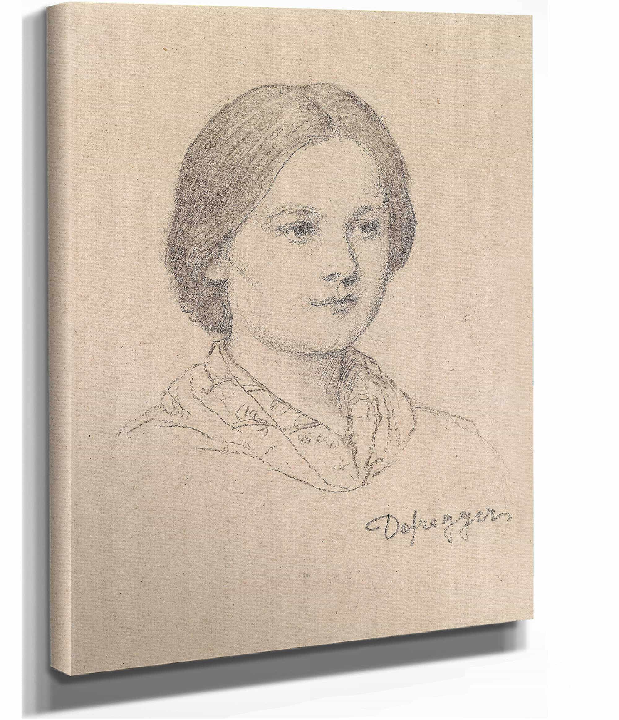 Bildnis Eines Jungen Bauernmadchens by Franz Von Defregger - Image 2