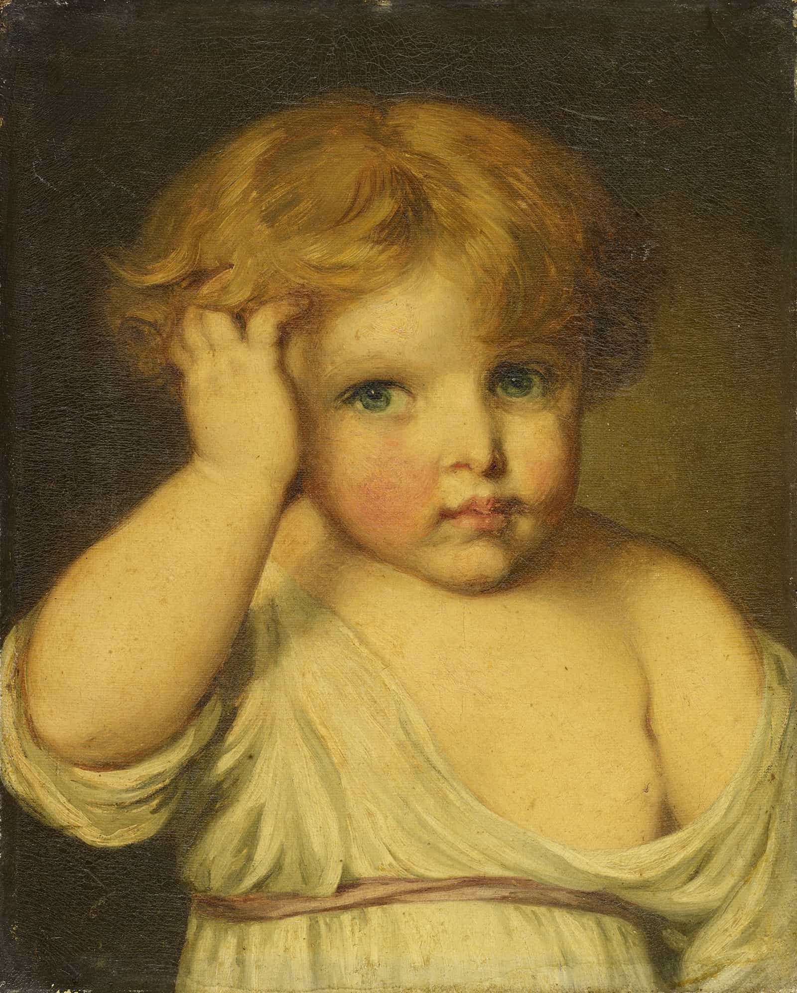 Bildnis Eines Kindes by Jean Baptiste Greuze - Image 2