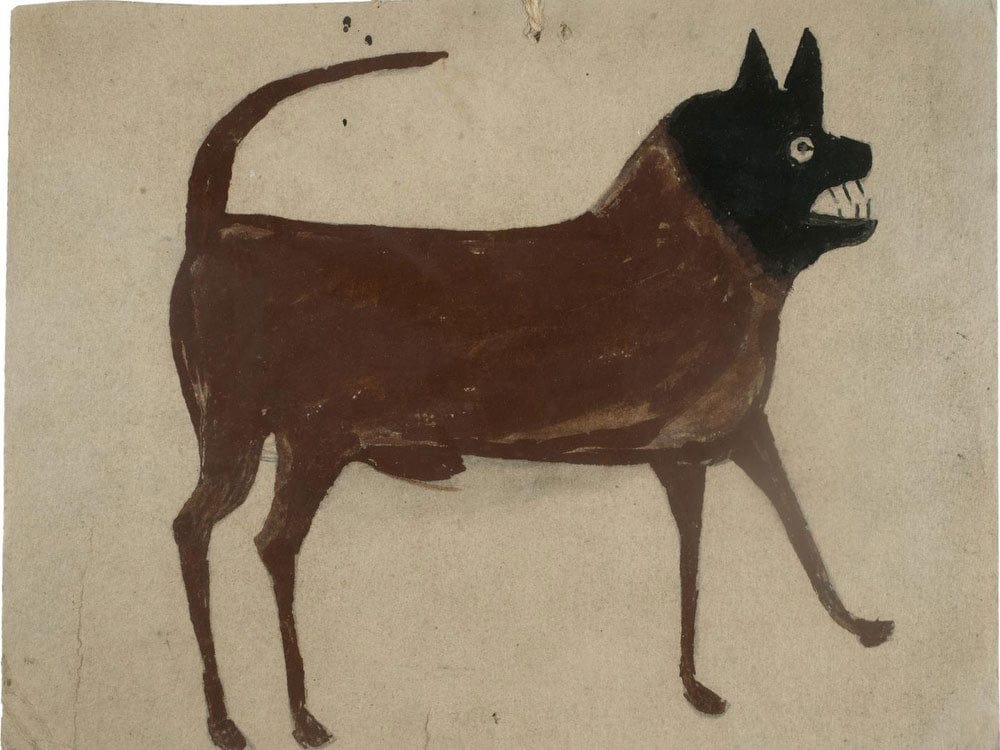 Bill Traylor Untitled Dog With Black Head By Bill Traylor - Image 7