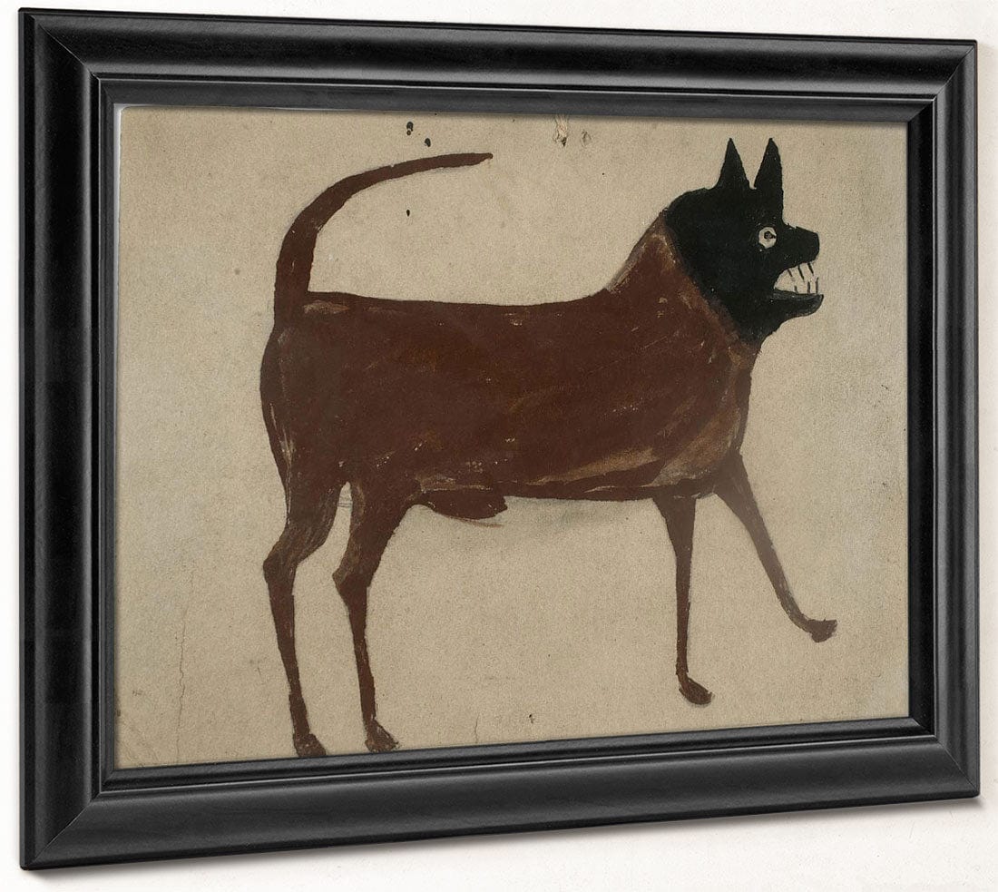 Bill Traylor Untitled Dog With Black Head By Bill Traylor - Image 8