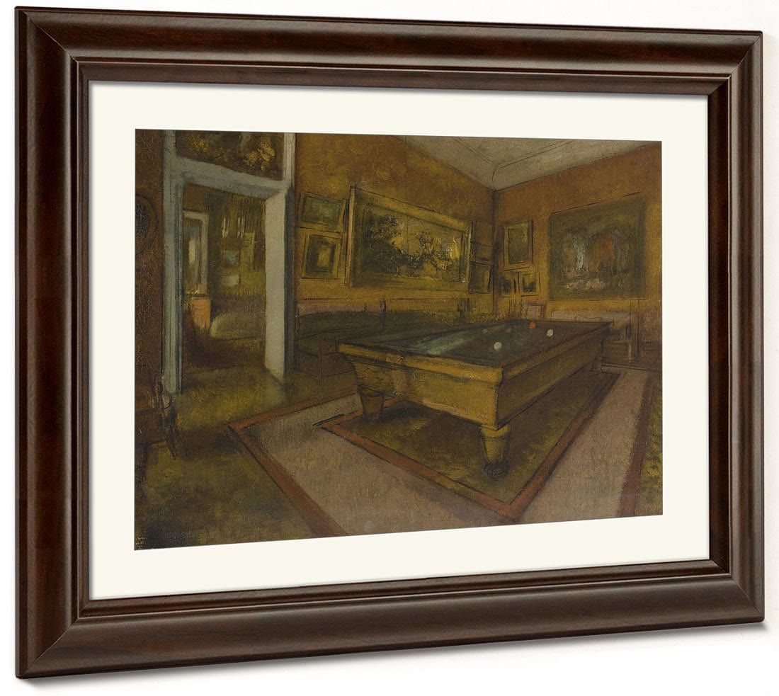 Billiard Room At Me Nil Hubert By Edgar Degas - Image 5