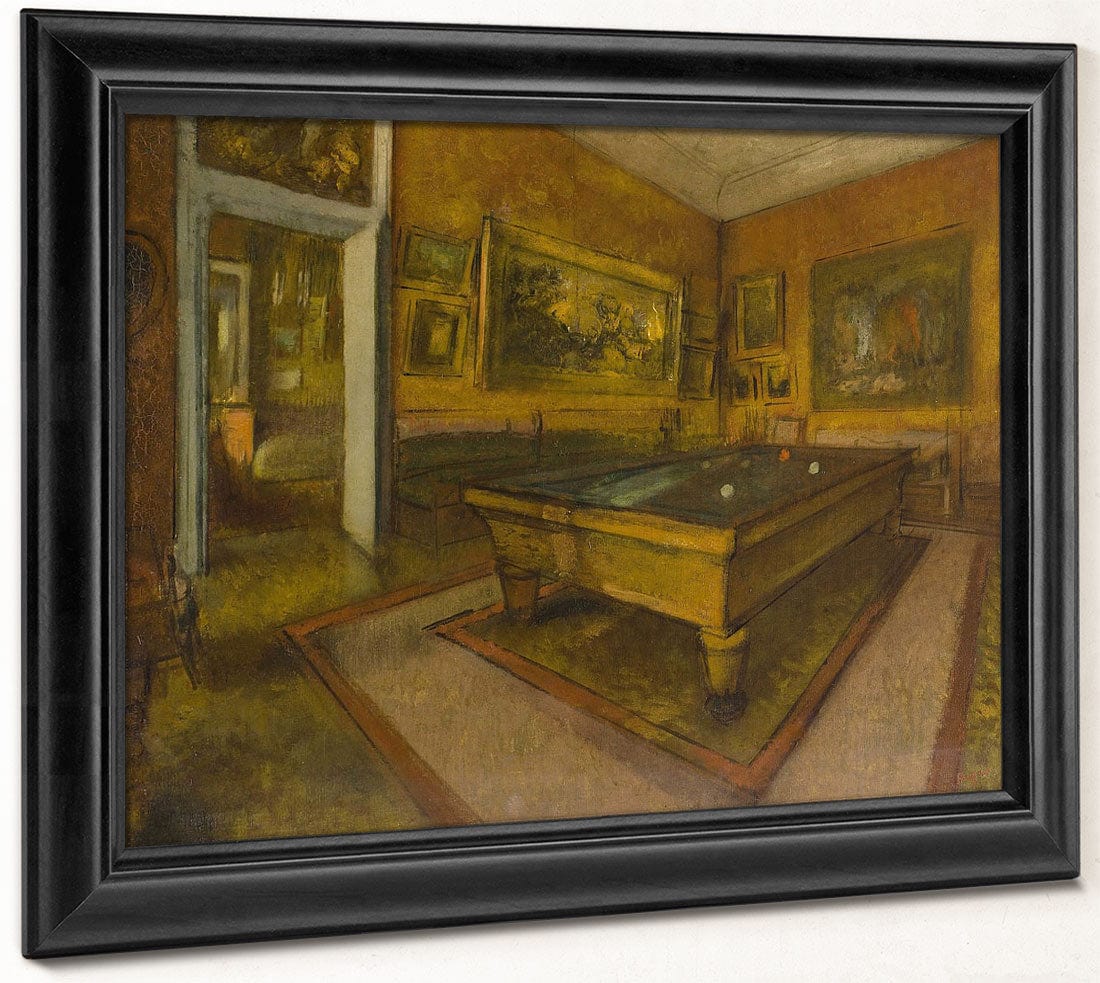 Billiard Room At Menil Hubert By Edgar Degas - Image 8