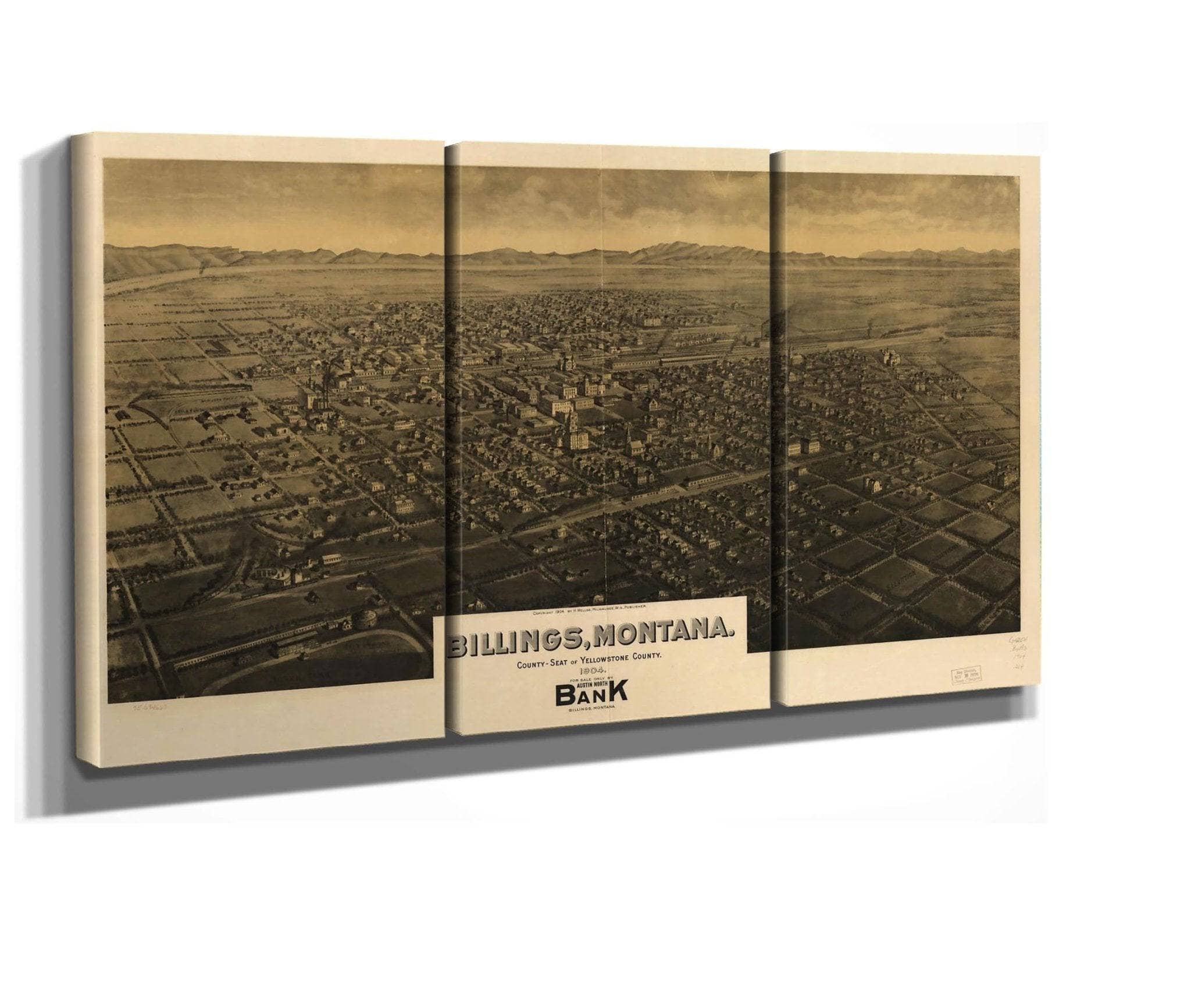 Billings Montana County Seat Of Yellowstone County 1904 State Of Montana - Image 2