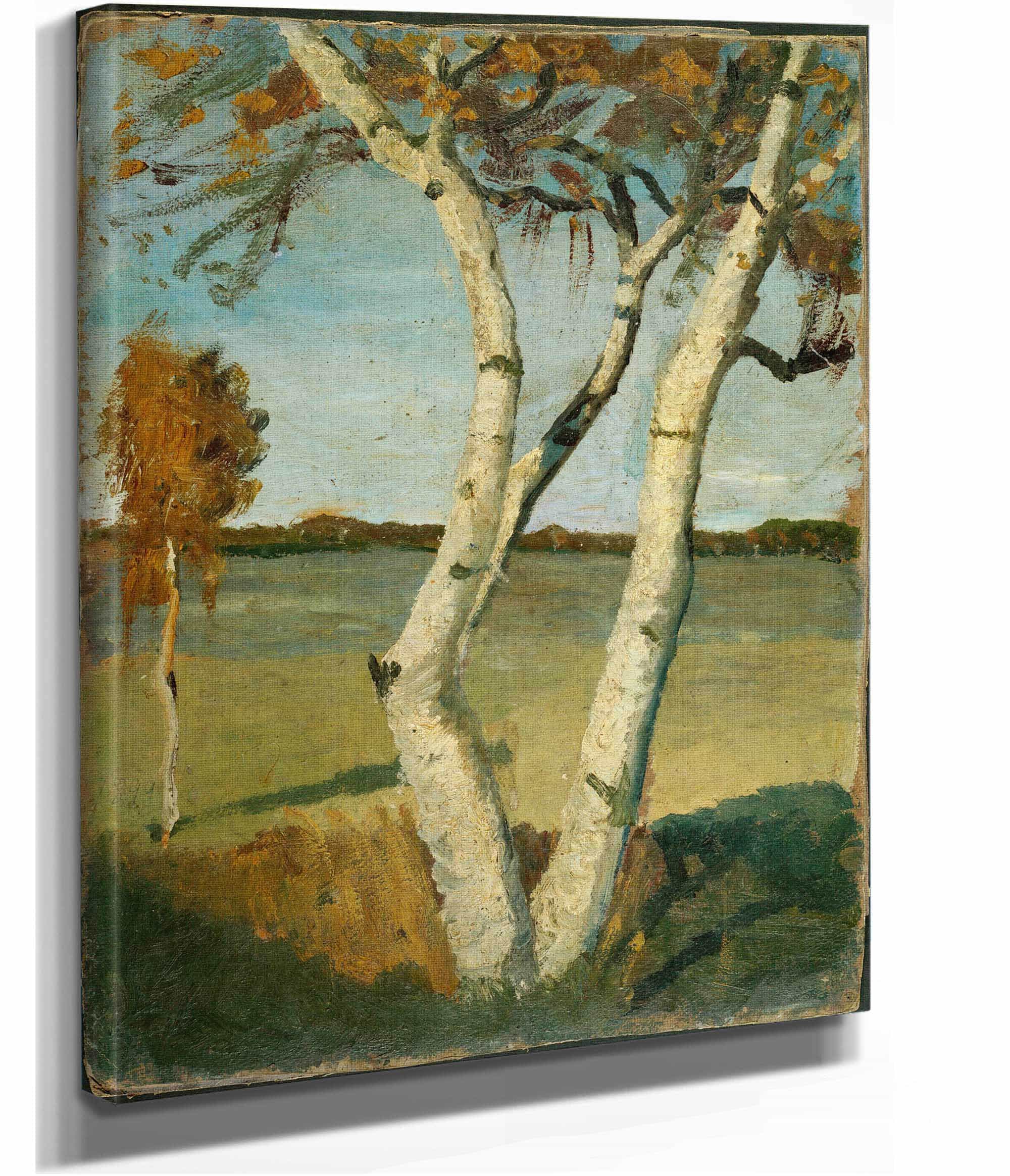 Birch Tree In A Landscape by Paula Modersohn Becker - Image 2