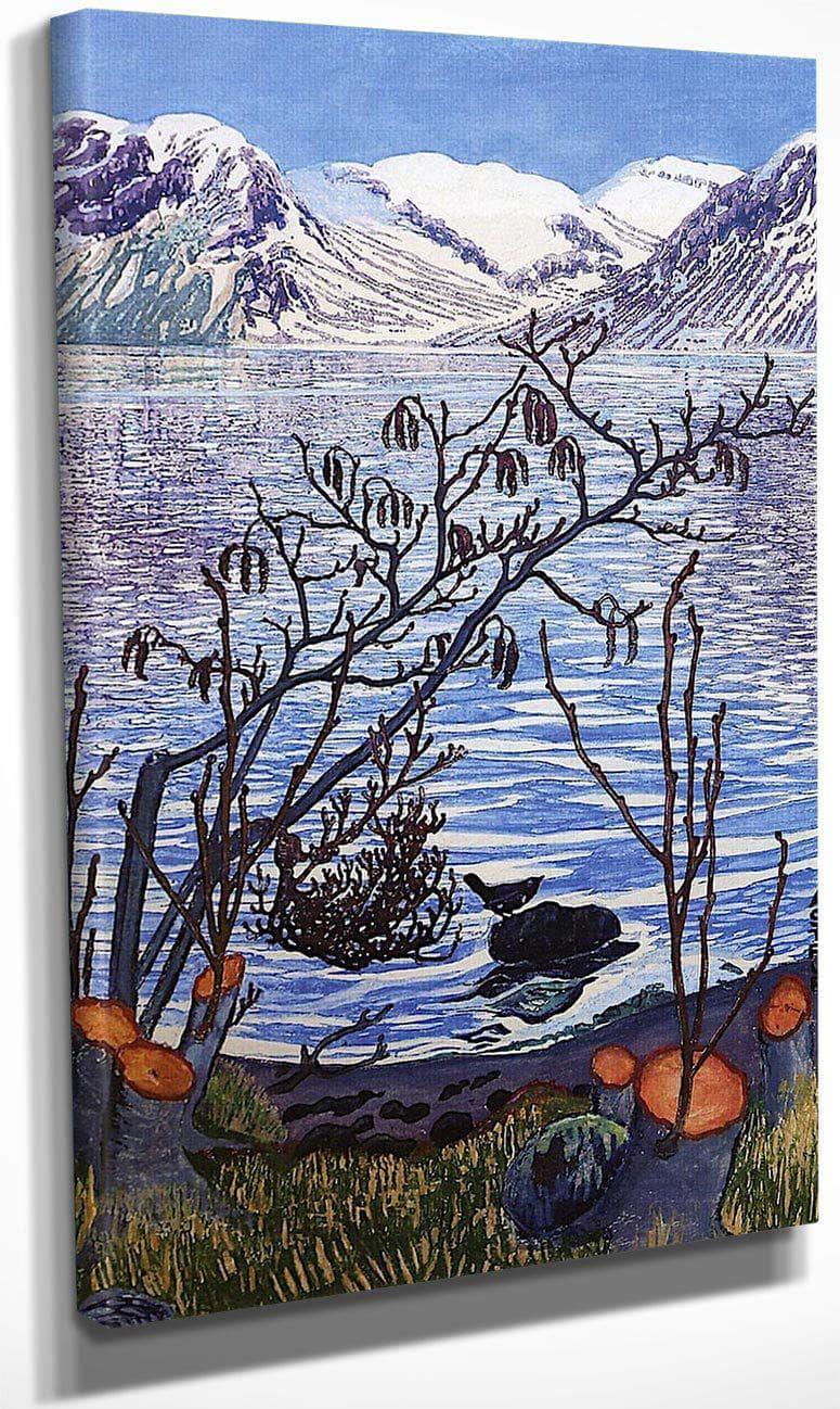 Bird On A Stone By Nicolai Astrup