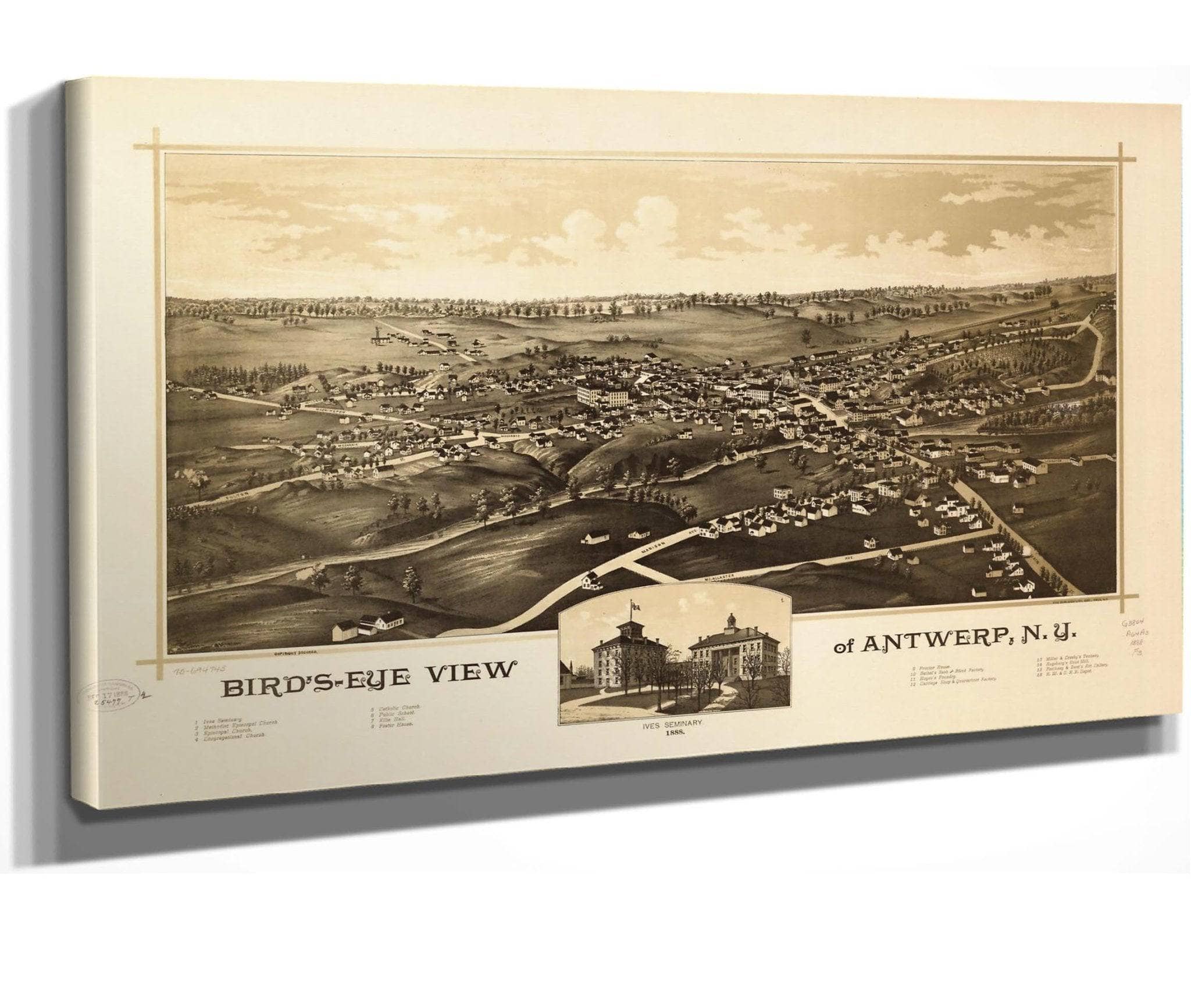 Birds Eye View Of Antwerp Ny State Of New York