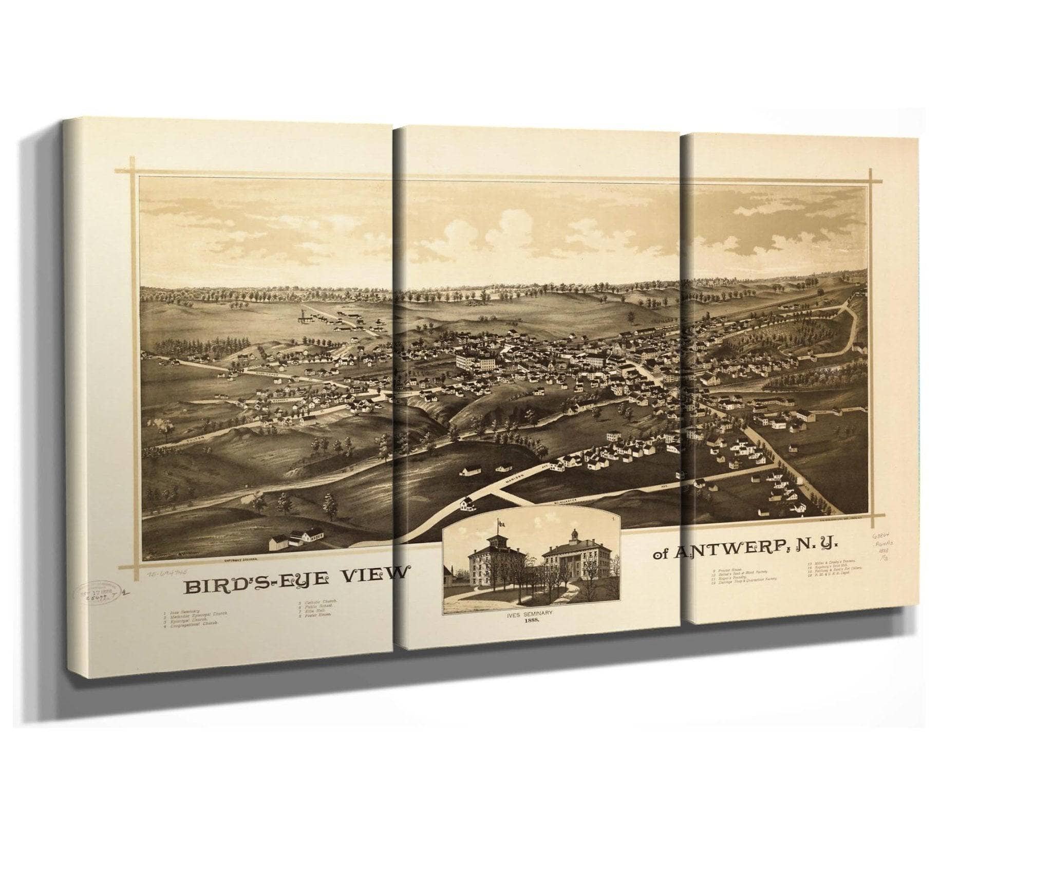 Birds Eye View Of Antwerp Ny State Of New York - Image 2