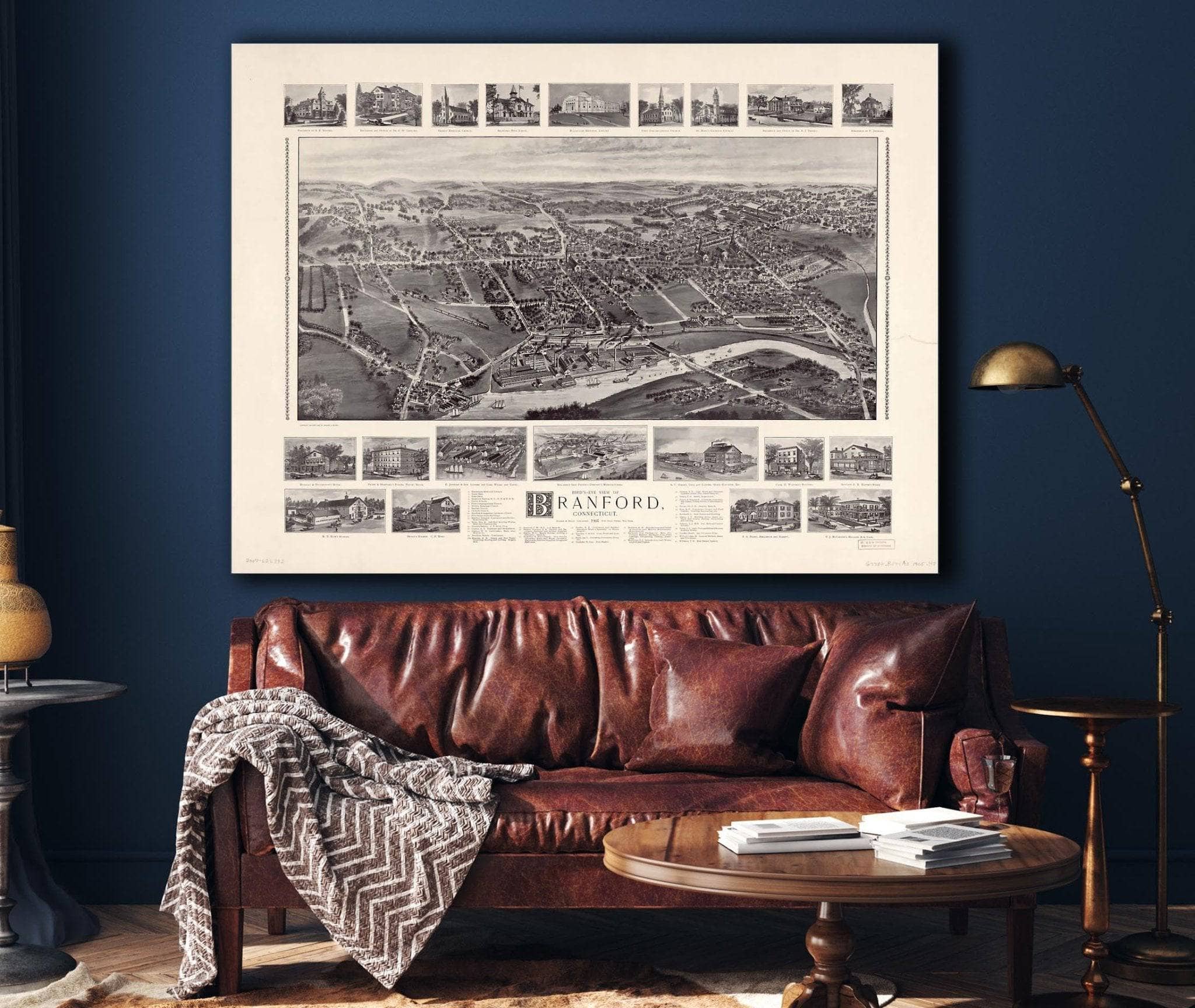 Birds Eye View Of Branford Connecticut State of Connecticut - Image 4