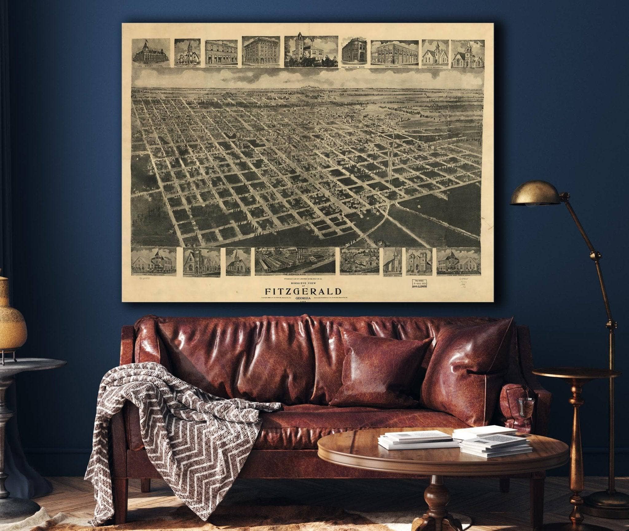 Birds Eye View Of Fitzgerald Georgia 1908 State of Georgia - Image 4